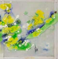 Dong Liu Abstract Original Mixed Media "Spring Bud"