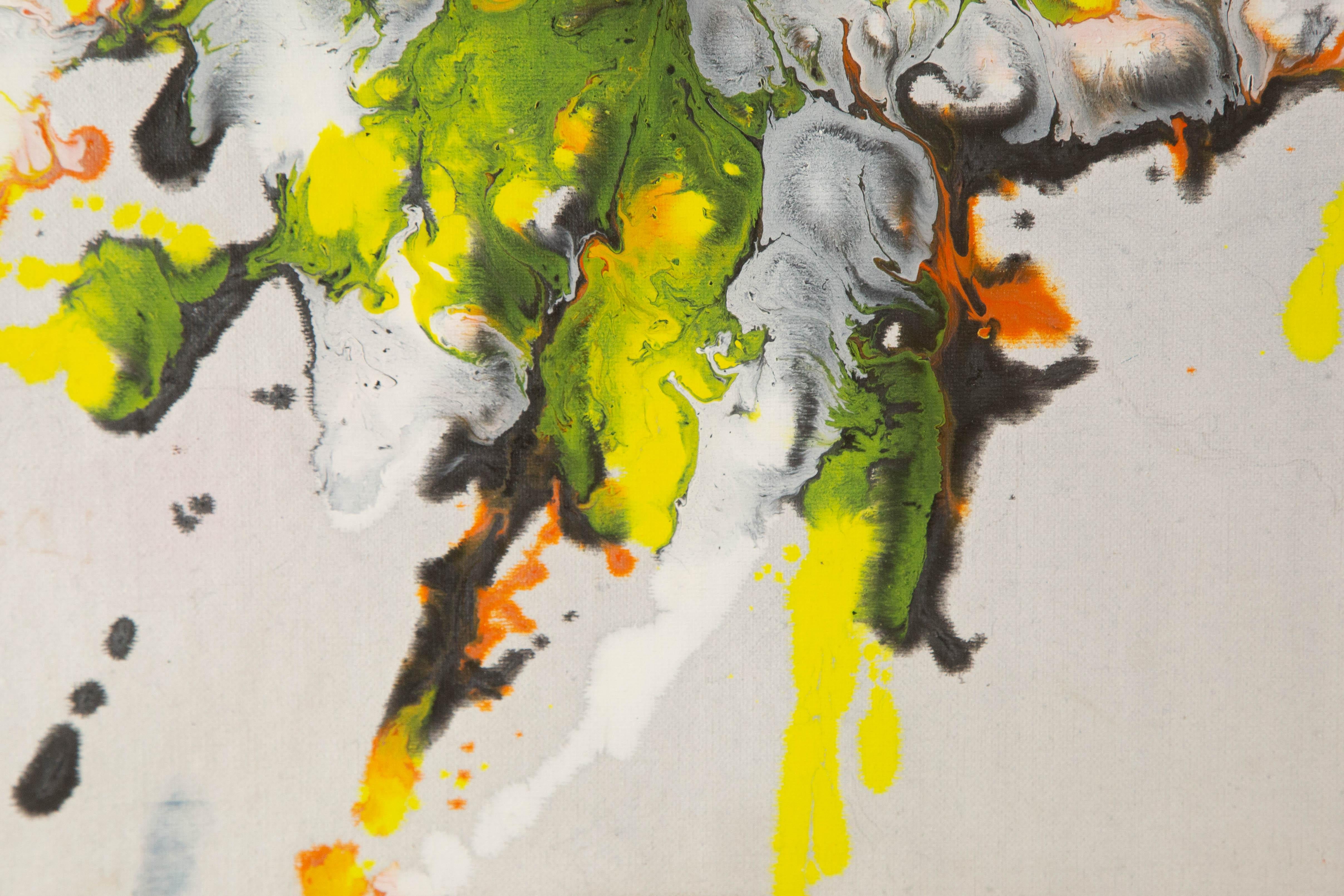 Dong Liu Abstrakte Original-Mischtechnik 