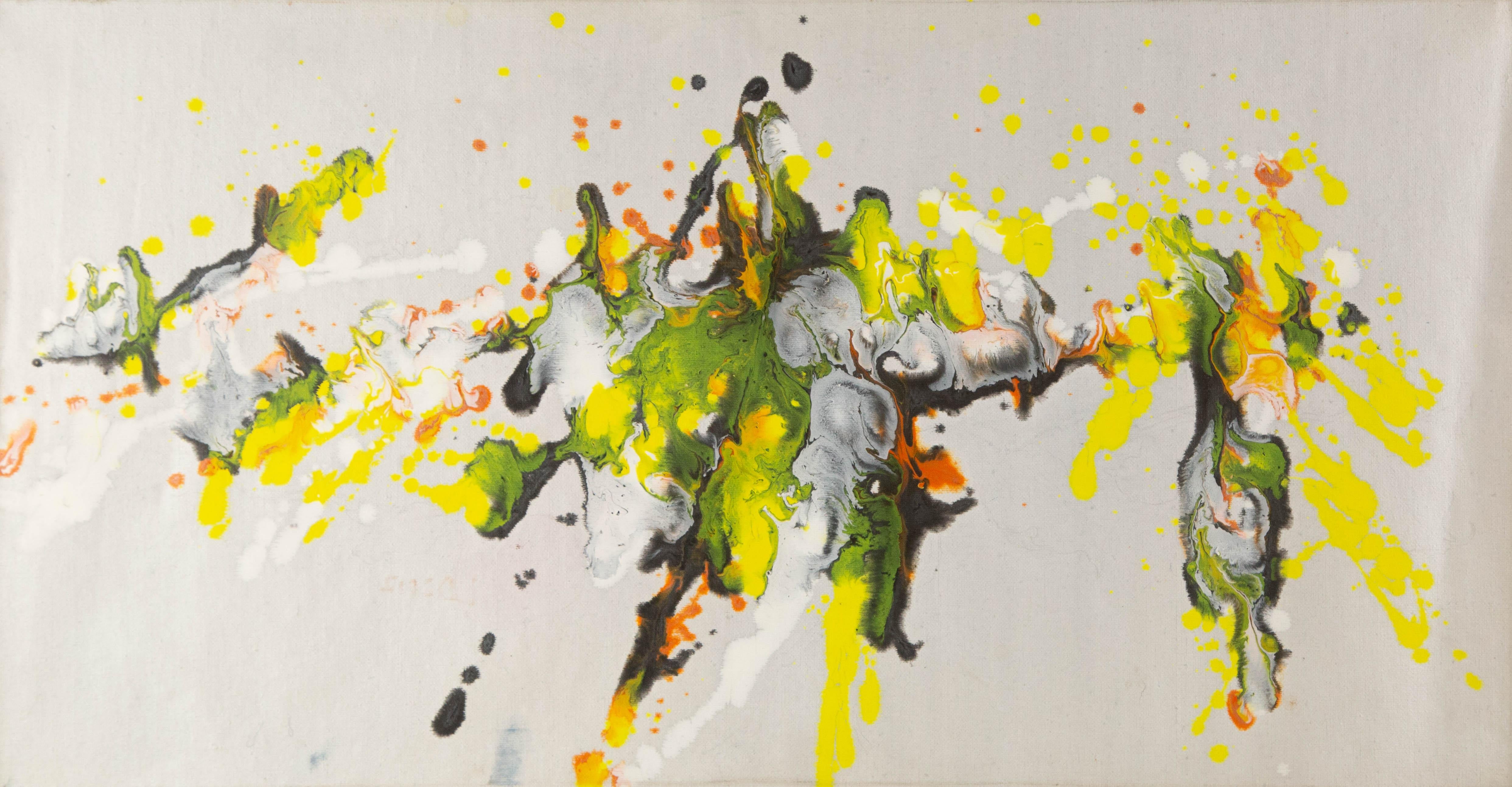 Dong Liu Abstrakte Original-Mischtechnik "Sommer"