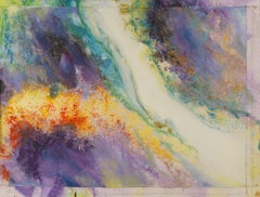 Dong Liu Abstract Original Oil On Canvas "Flowing Colors"