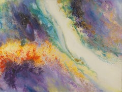 Dong Liu Abstract Original Oil On Canvas "Flowing Colors"