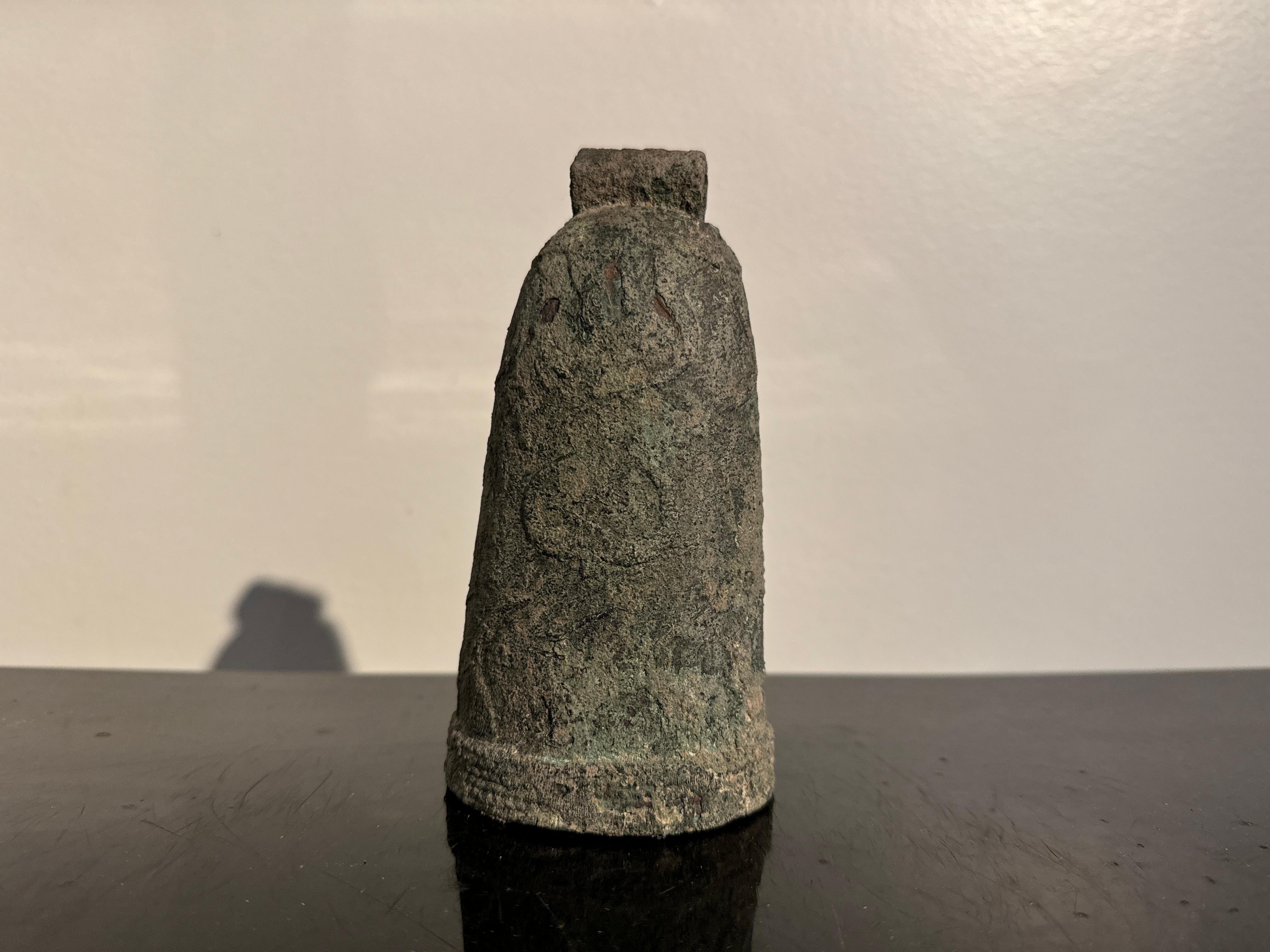 Cast Dong Son Bronze Bells, Group of 6, circa 3rd - 1st century BCE, Vietnam For Sale