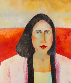 Dong Xu Impressionist Original Oil On Canvas "Miss Lin"