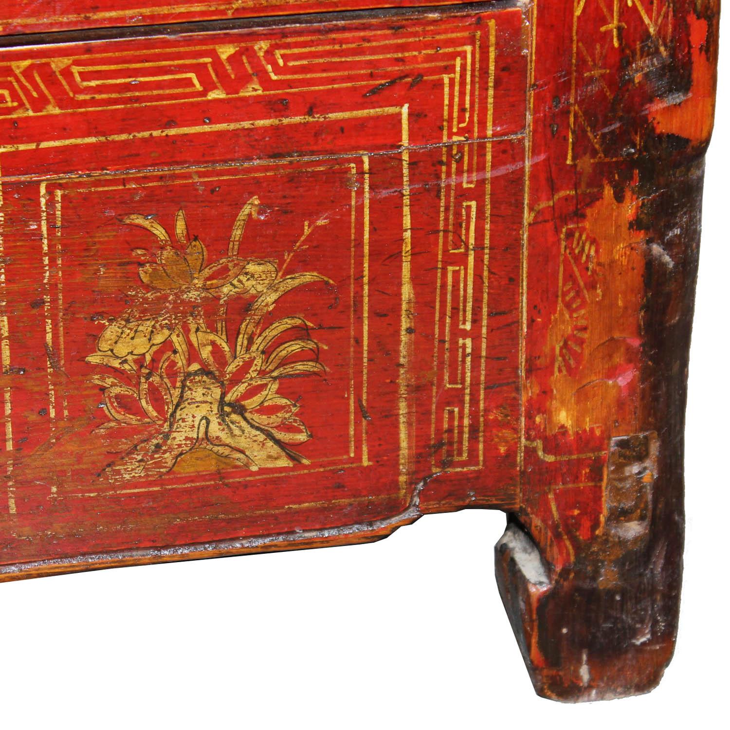 Dongbei Red Sideboard For Sale 1