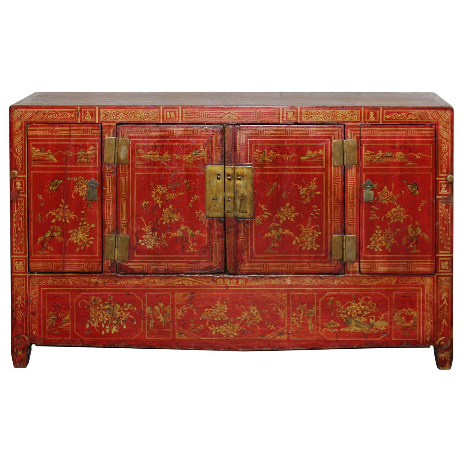 Dongbei Red Wedding Sideboard