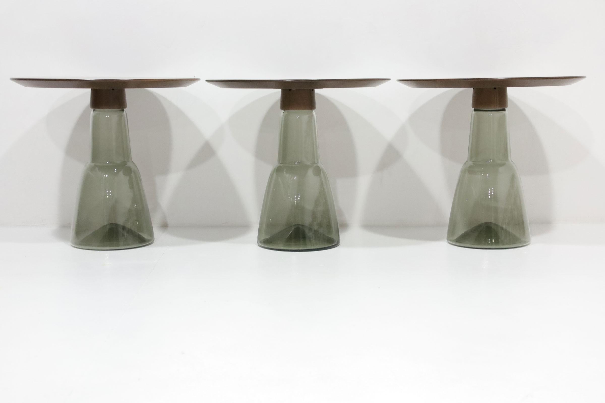 Modern Donghia Beaker Venetian Glass End Table For Sale