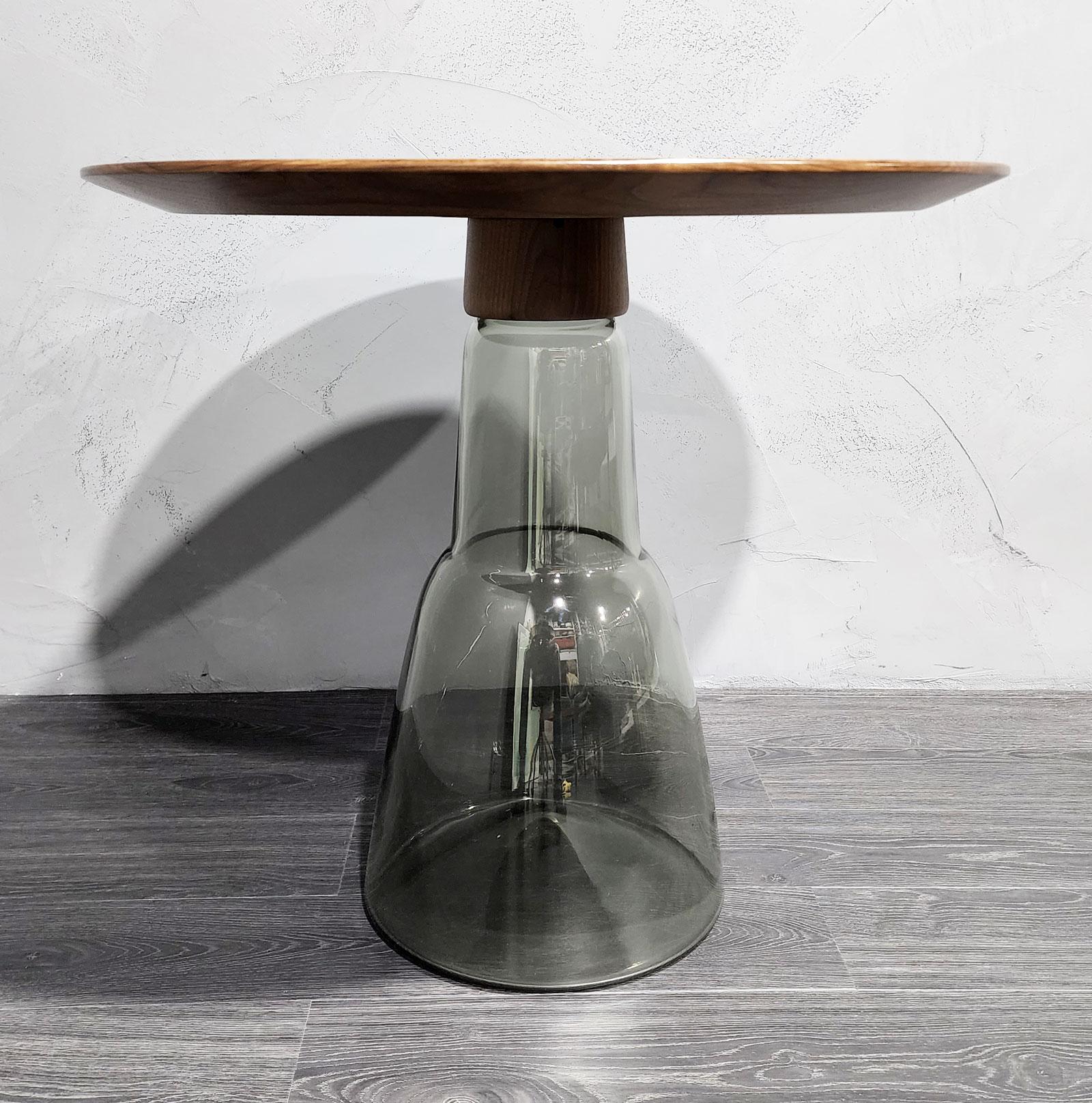 Italian Donghia Beaker Venetian Glass End Table