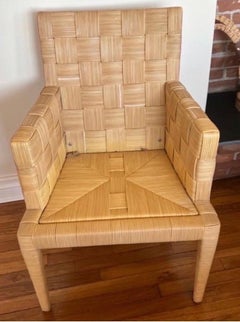 Donghia Block Island Vintage Six John Hutton Cane Dining Chairs