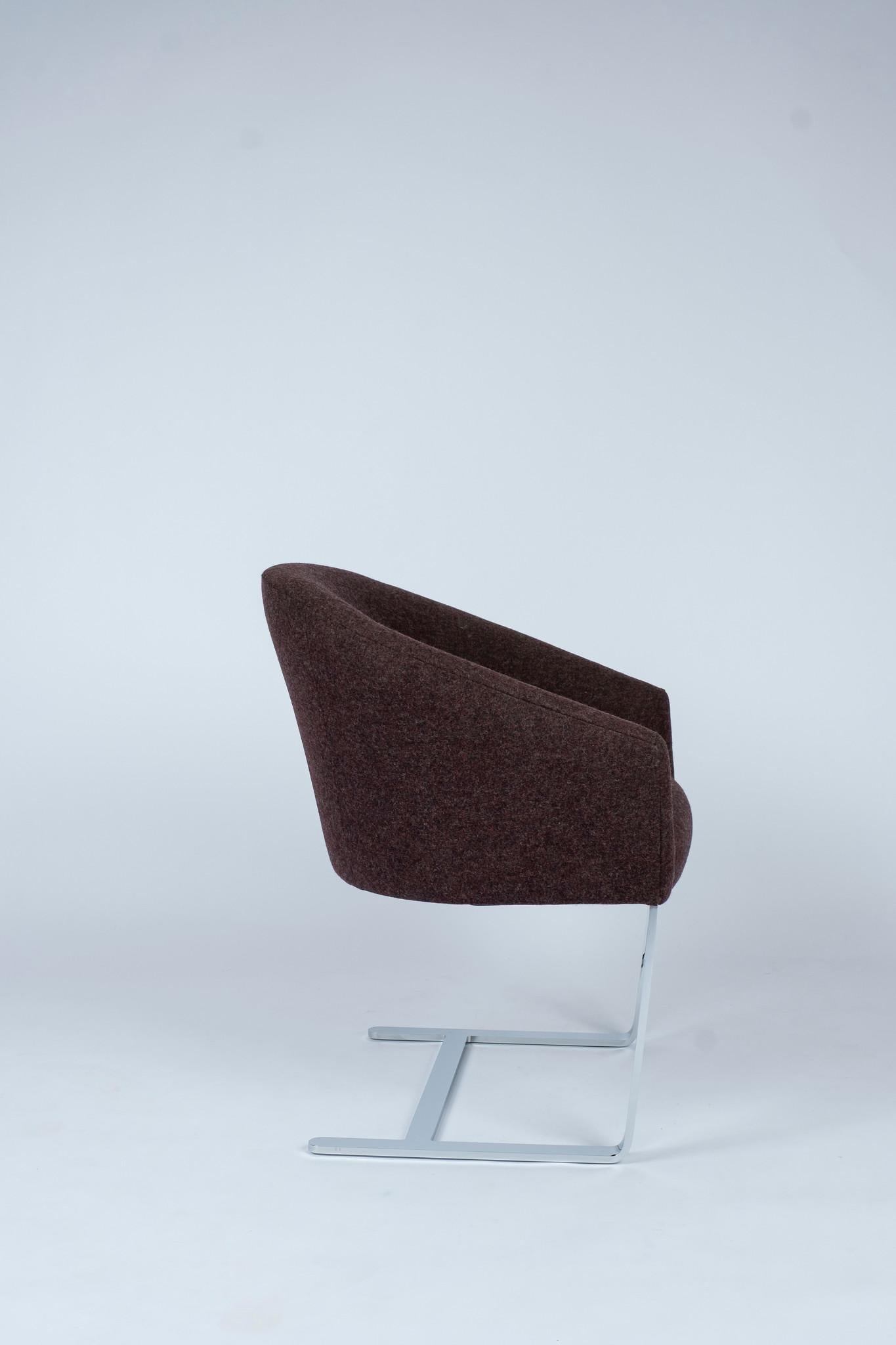 Donghia Cantilever Tub Chair In Good Condition In Houston, TX