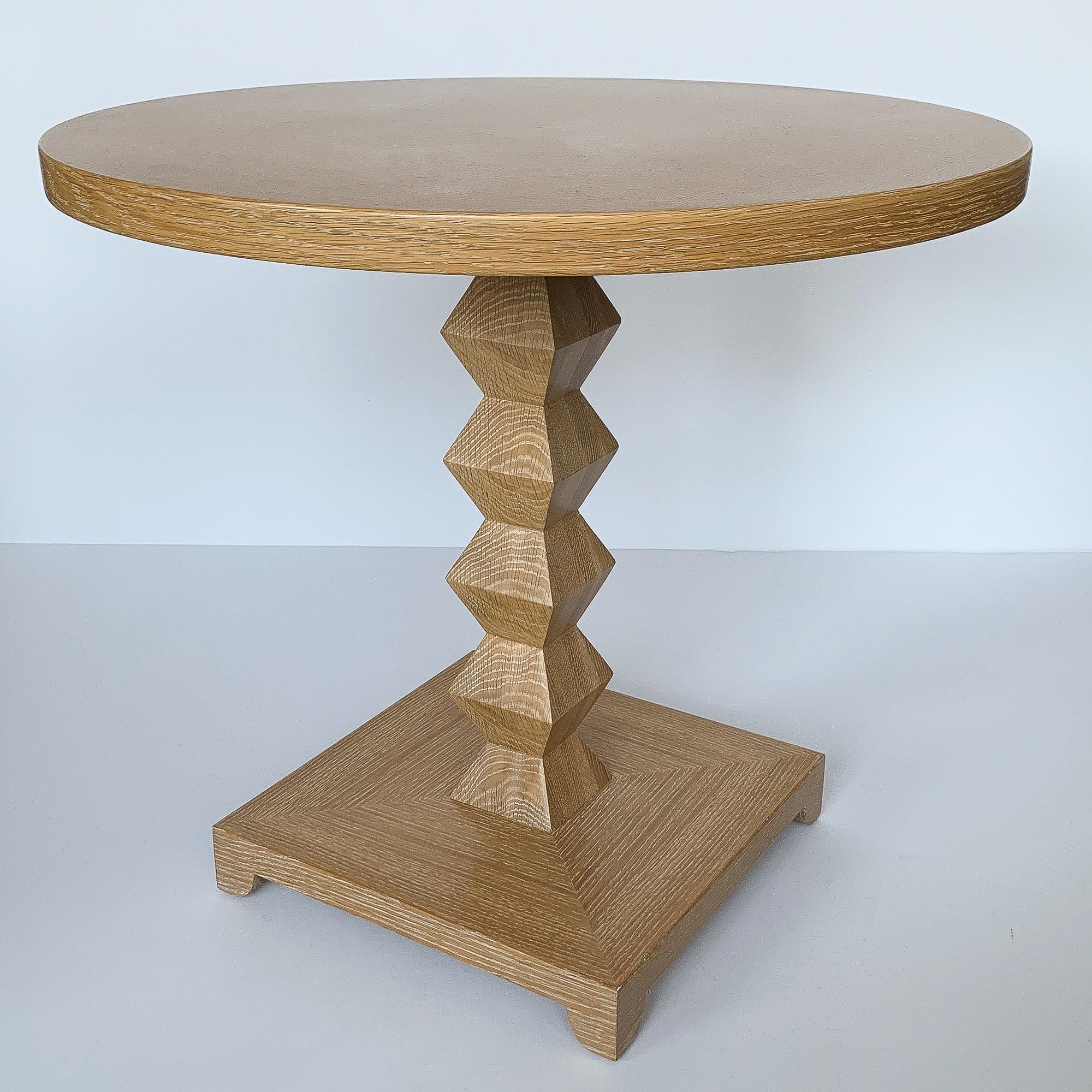 Donghia Cerused Oak Jmf Jean-Michel Frank Occasional End Table In Excellent Condition In Chicago, IL