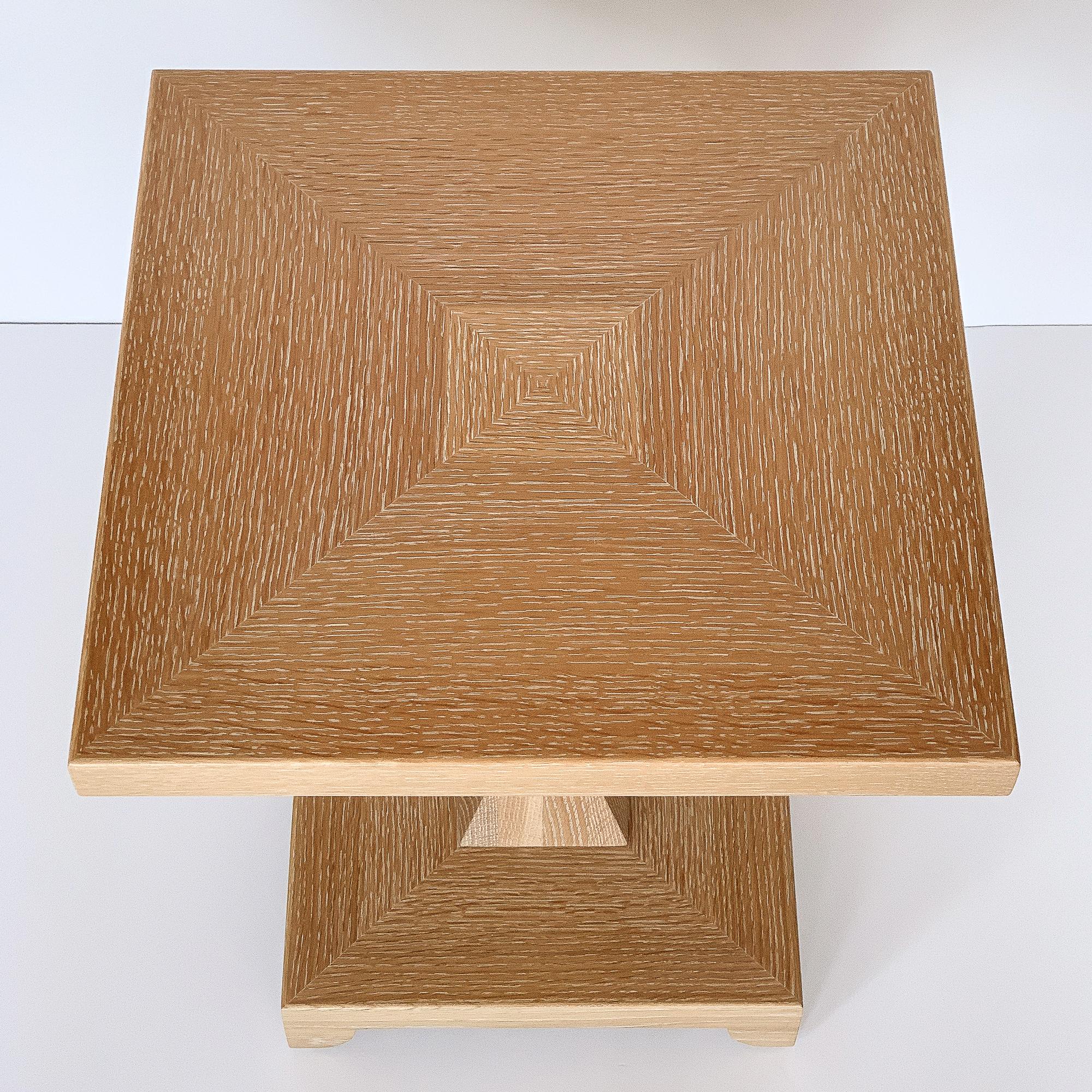 Donghia Cerused Oak JMF Jean-Michel Frank Side Table In Excellent Condition In Chicago, IL
