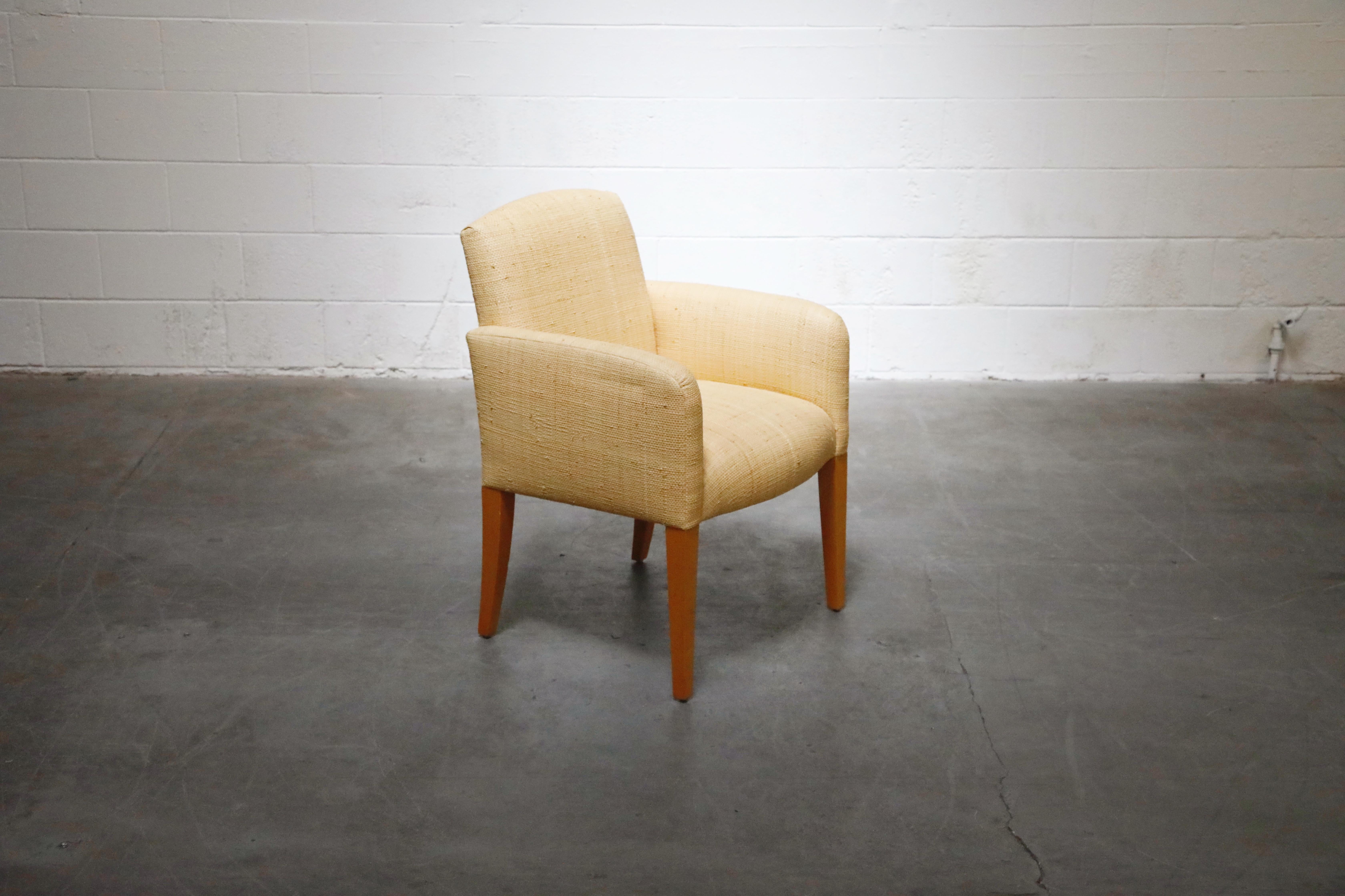 American Donghia Custom Ordered Woven Grasscloth 'Plaza' Armchair, 1992