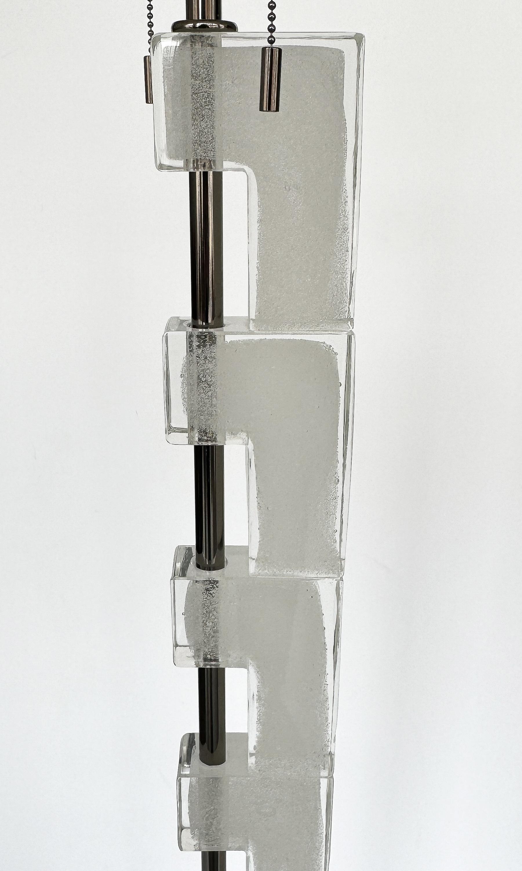 Donghia Esha - Ice Murano Glass Floor Lamp  For Sale 3