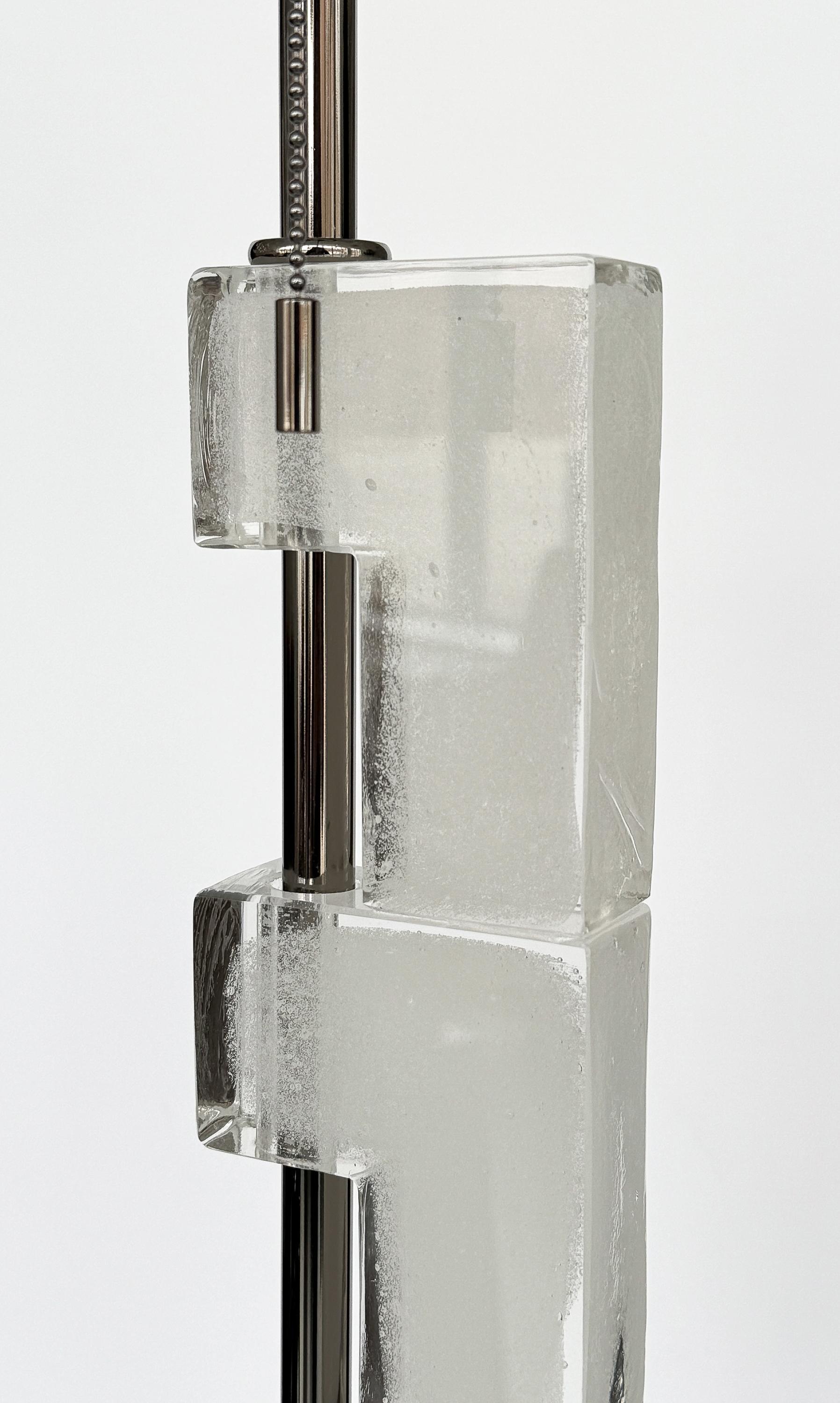 Donghia Esha - Ice Murano Glass Floor Lamp  For Sale 4