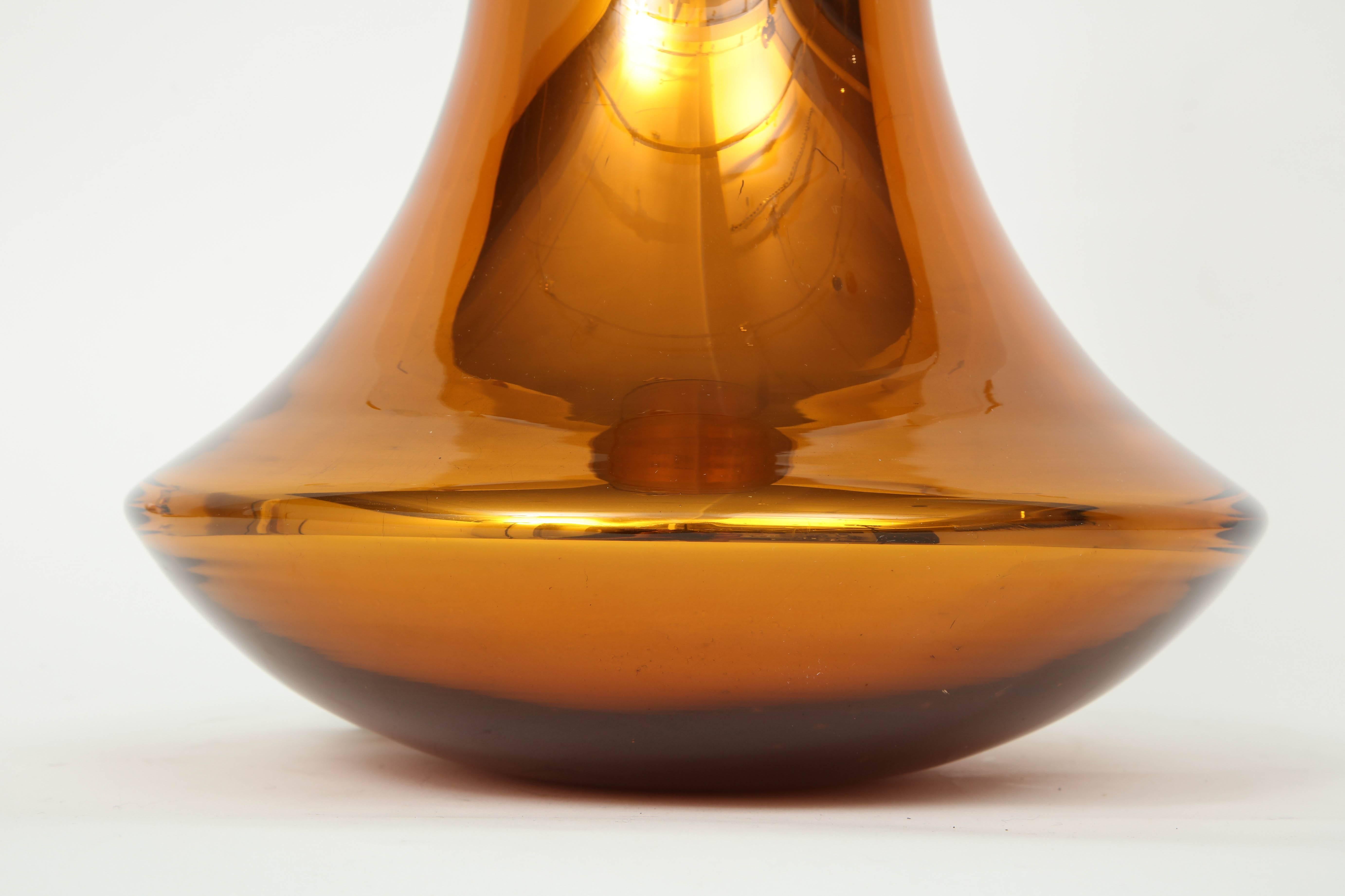 Donghia Gold Murano Glass Lamps For Sale 1