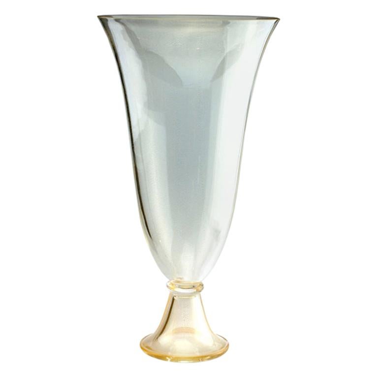 Donghia, "Imperiale" Modern Murano Large Glass Vase by Seguso Vetri d`Arte For Sale