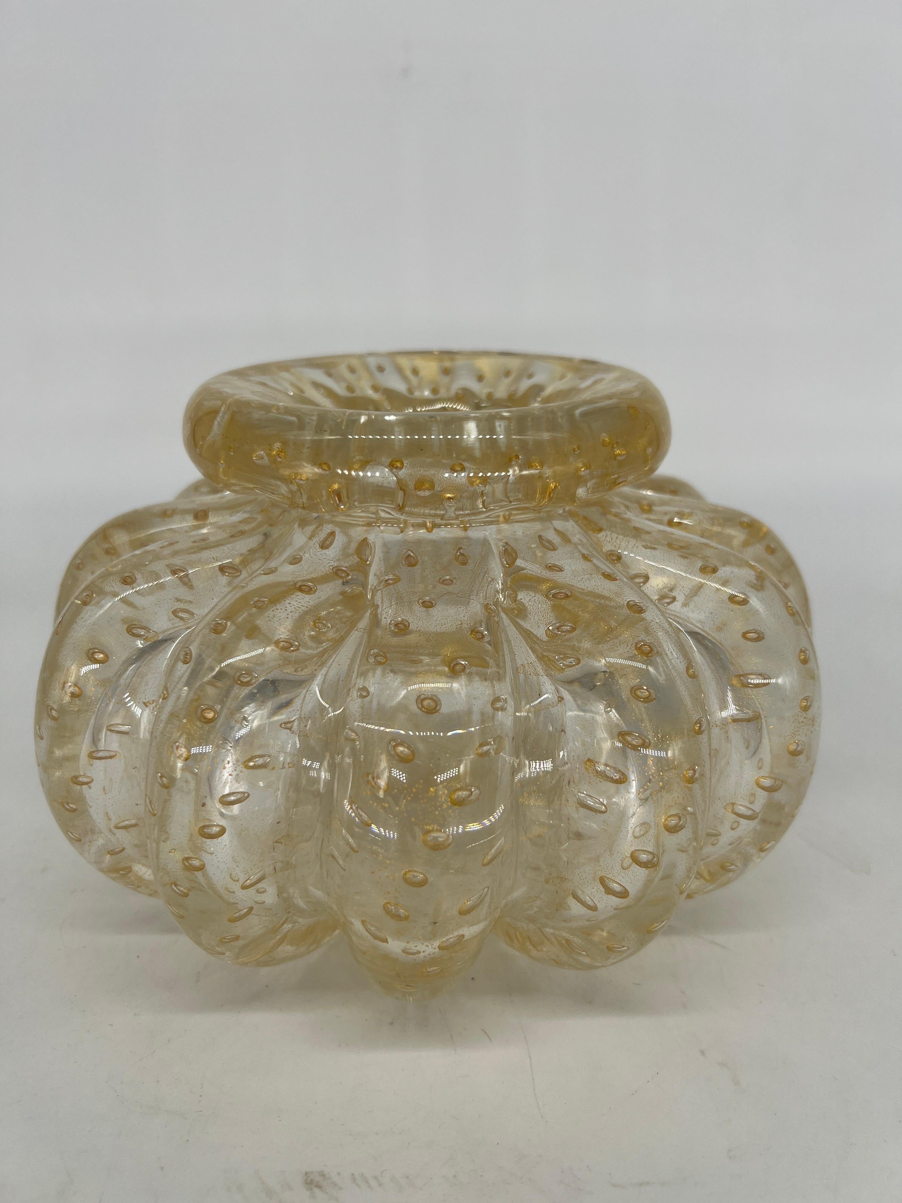 Vase en verre de Murano italien Donghia Bon état - En vente à Atlanta, GA