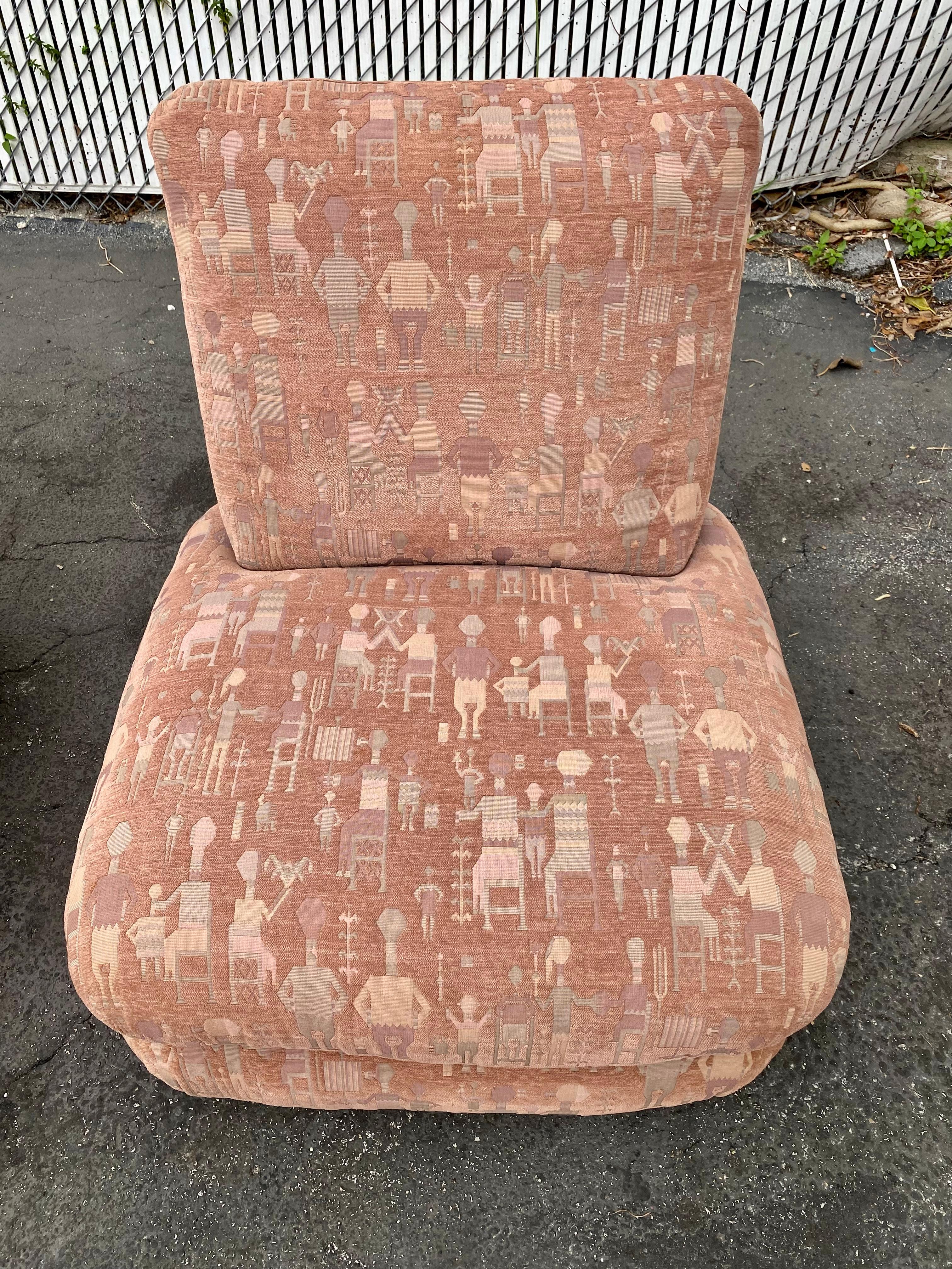 Modularer Sessel ohne Armlehne, Donghia Jack Larsen Textile, selten im Angebot 8