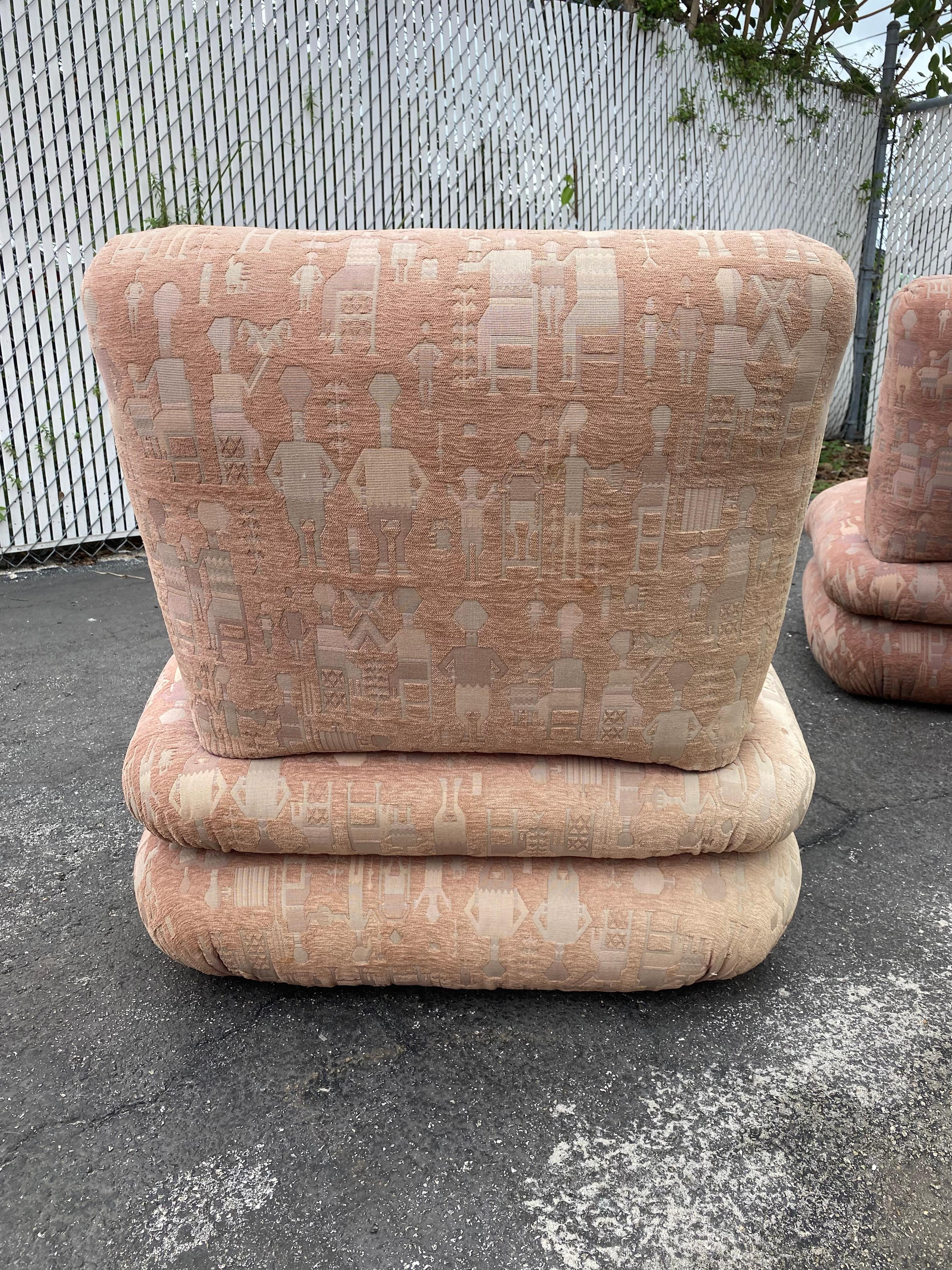 Modularer Sessel ohne Armlehne, Donghia Jack Larsen Textile, selten im Angebot 13