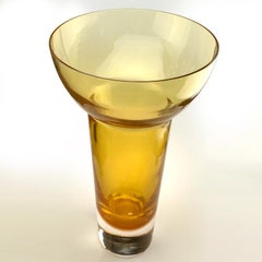 Donghia, "Lugano" Modern Murano Glass Vessel Made by Seguso Vetri d`Arte