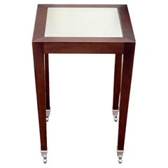 Donghia Madrid Espresso Square Side Table On Casters Donghia Madrid Espresso Square Side Table On Casters