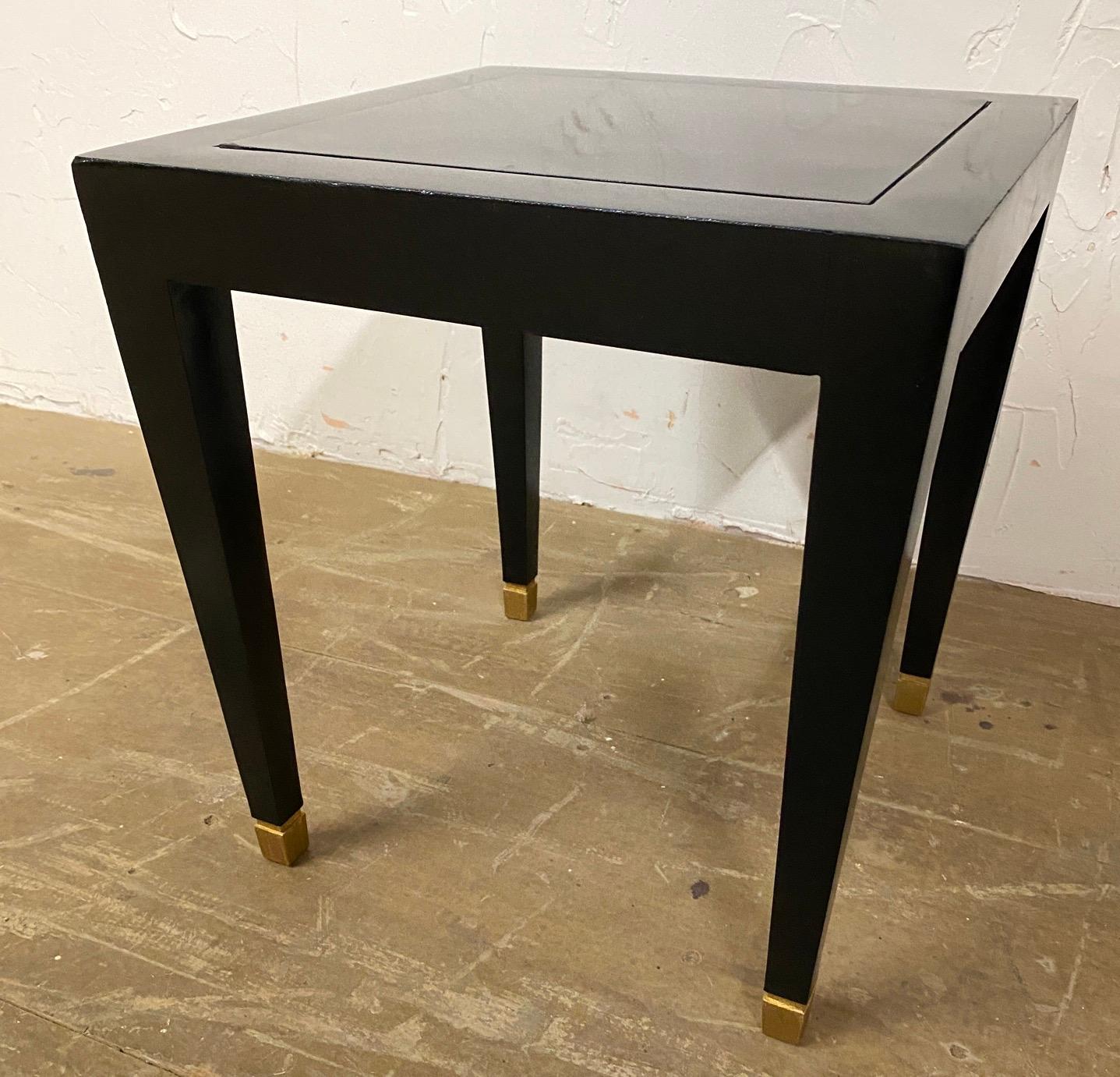 Minimalist Donghia Madrid Square Side Tables For Sale