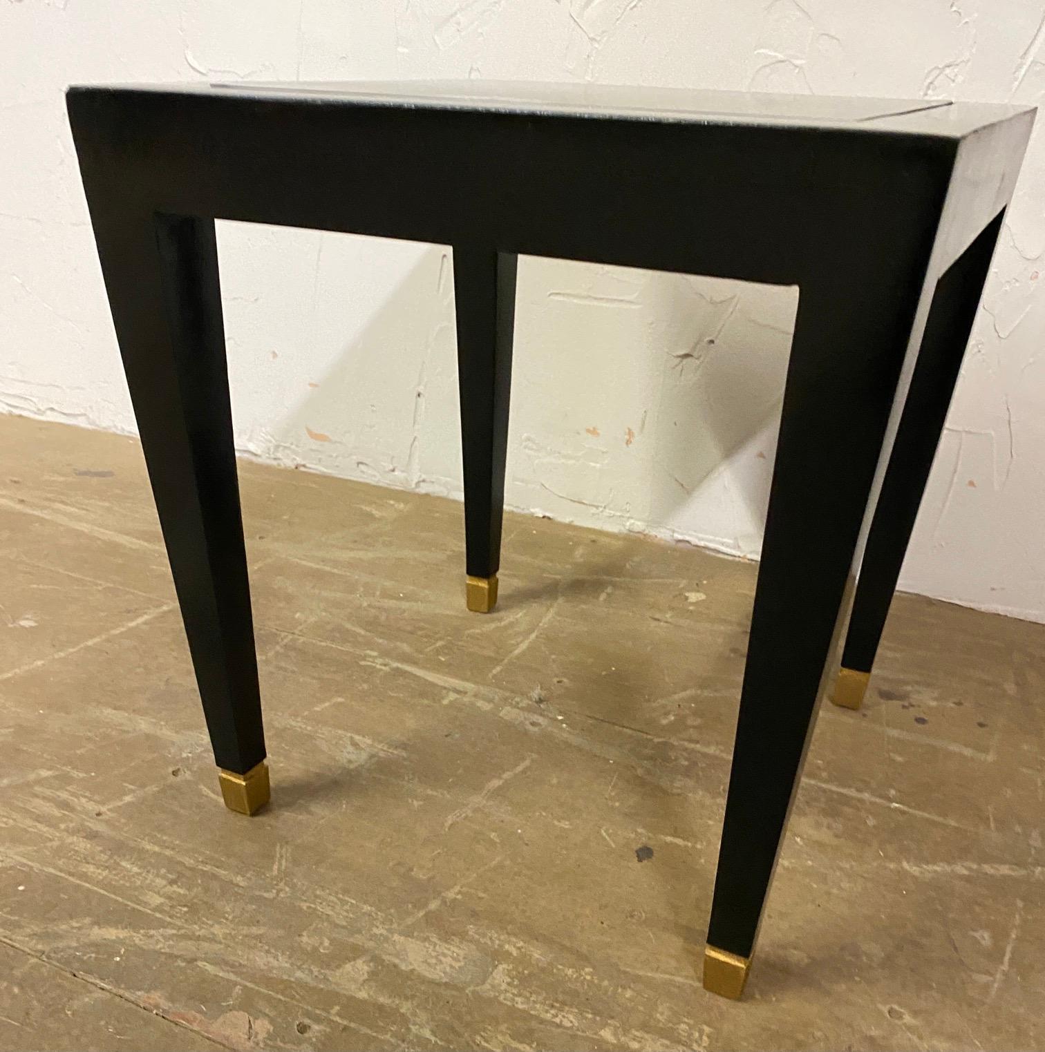 American Donghia Madrid Square Side Tables For Sale