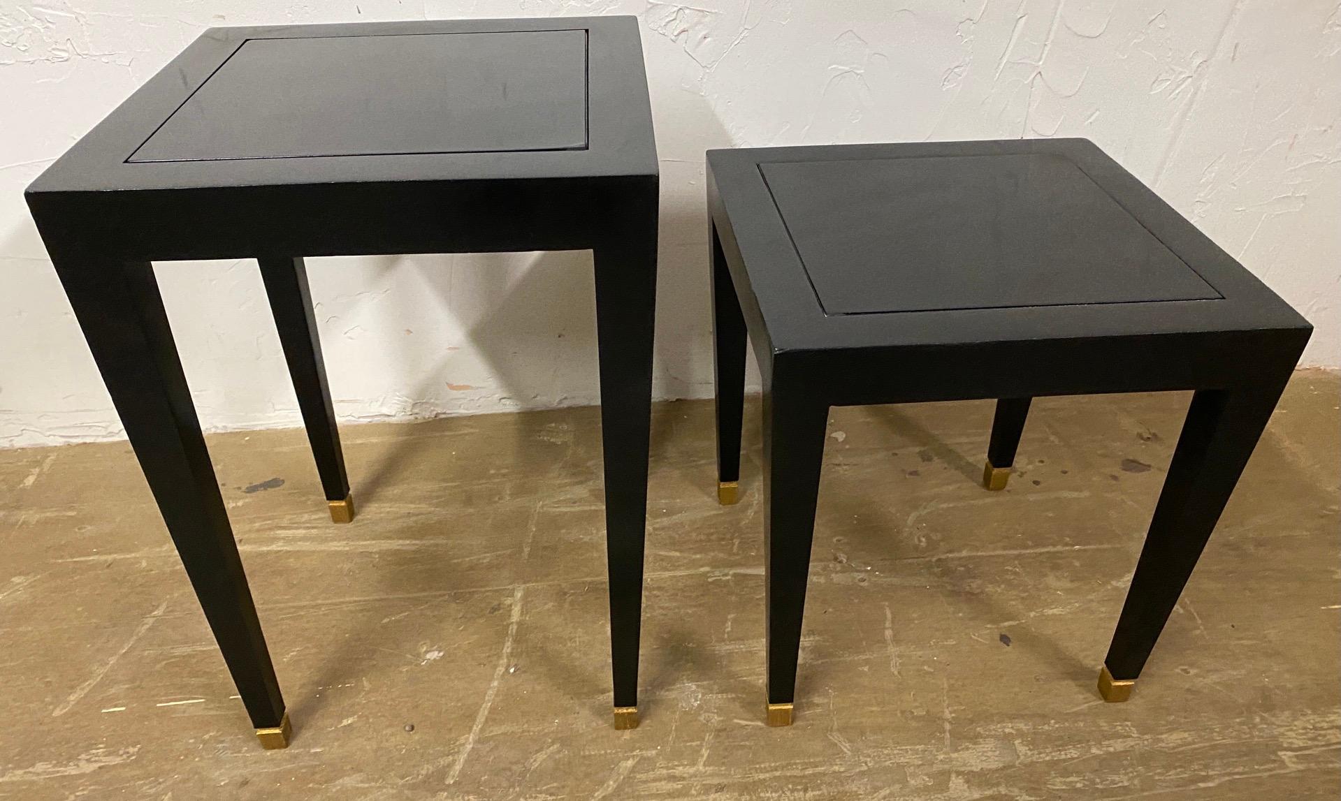 Late 20th Century Donghia Madrid Square Side Tables For Sale