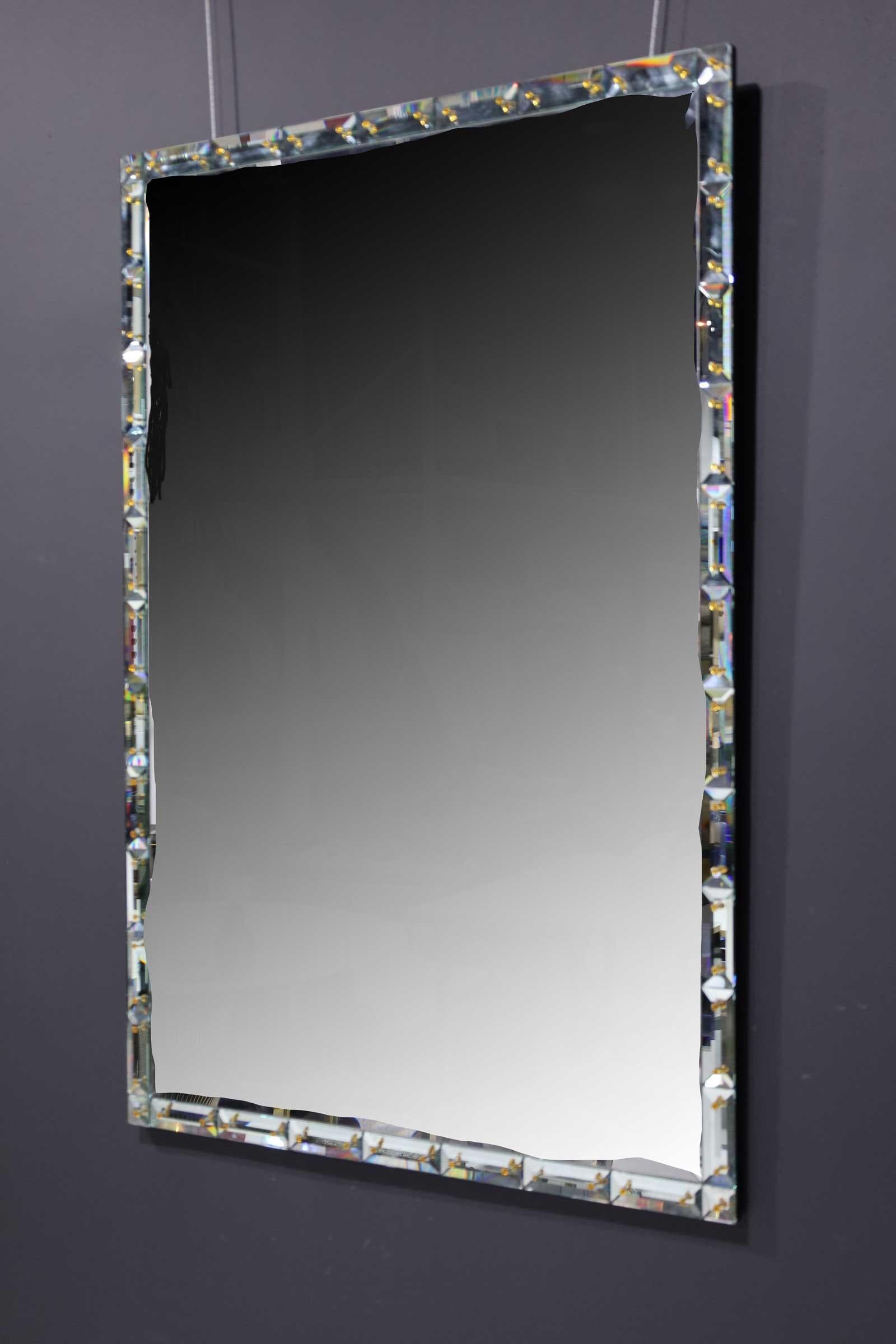 Modern Donghia Marchesa Mirror, Venetian Beveled Glass