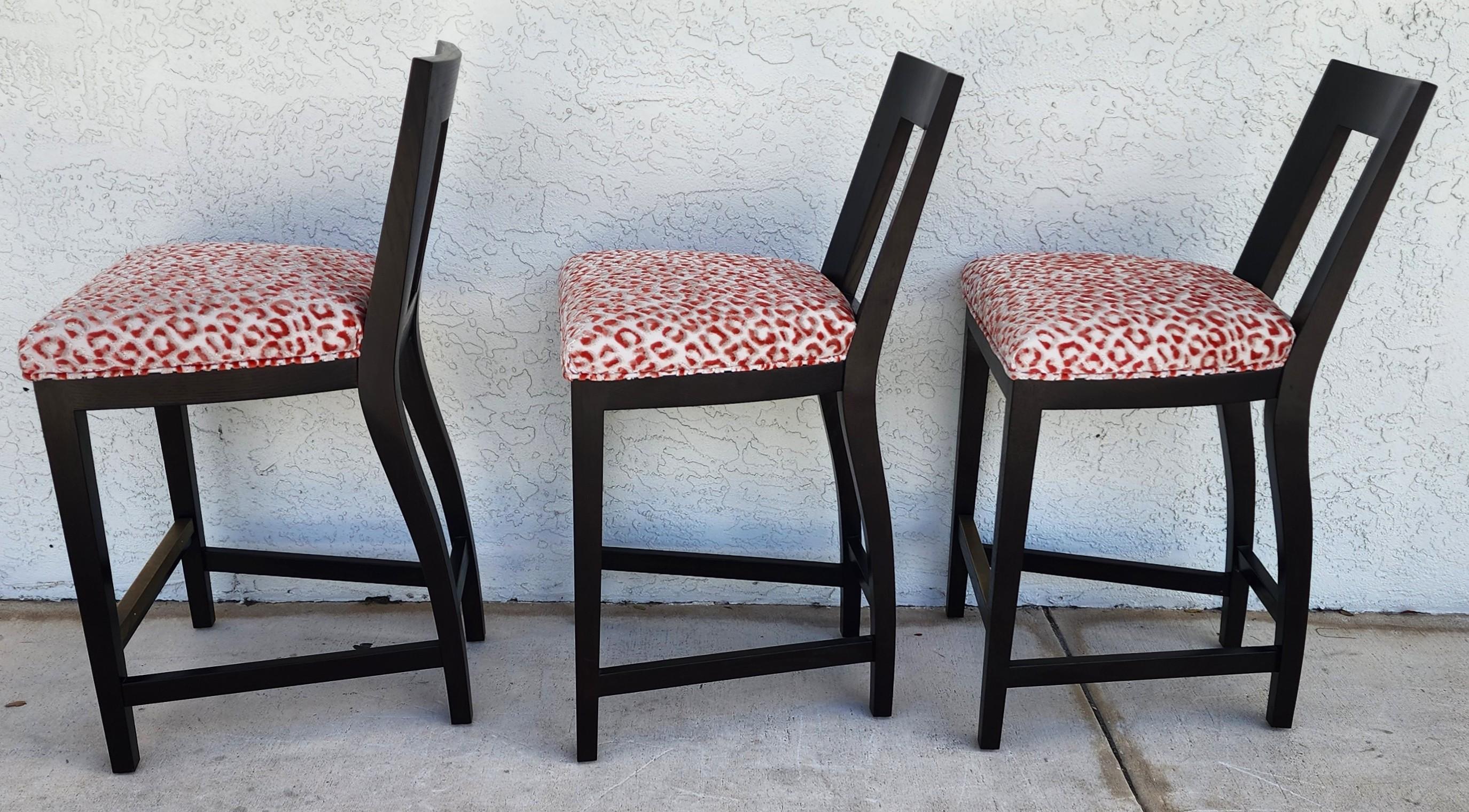 Donghia Margarita Bar Counter Stools Set of 3 For Sale 6