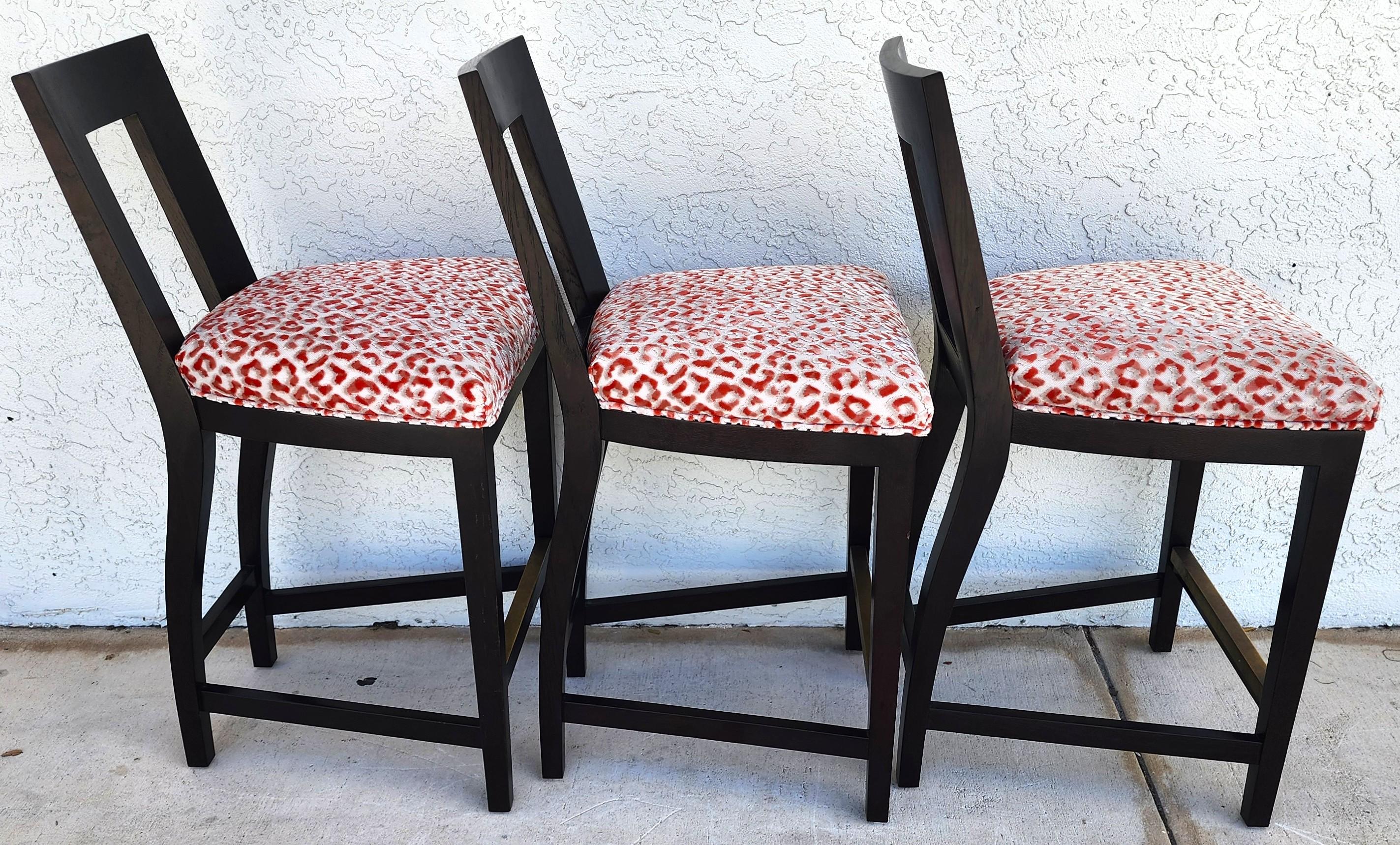 Donghia Margarita Bar Counter Stools Set of 3 For Sale 7