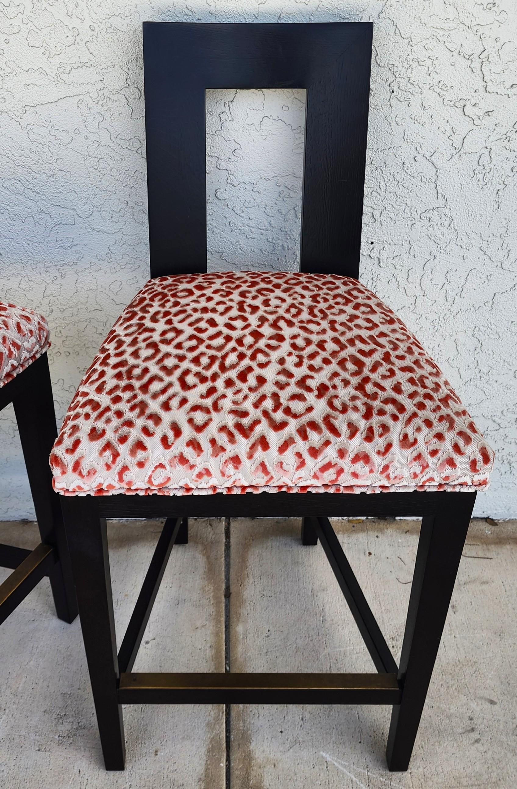 Late 20th Century Donghia Margarita Bar Counter Stools Set of 3 For Sale
