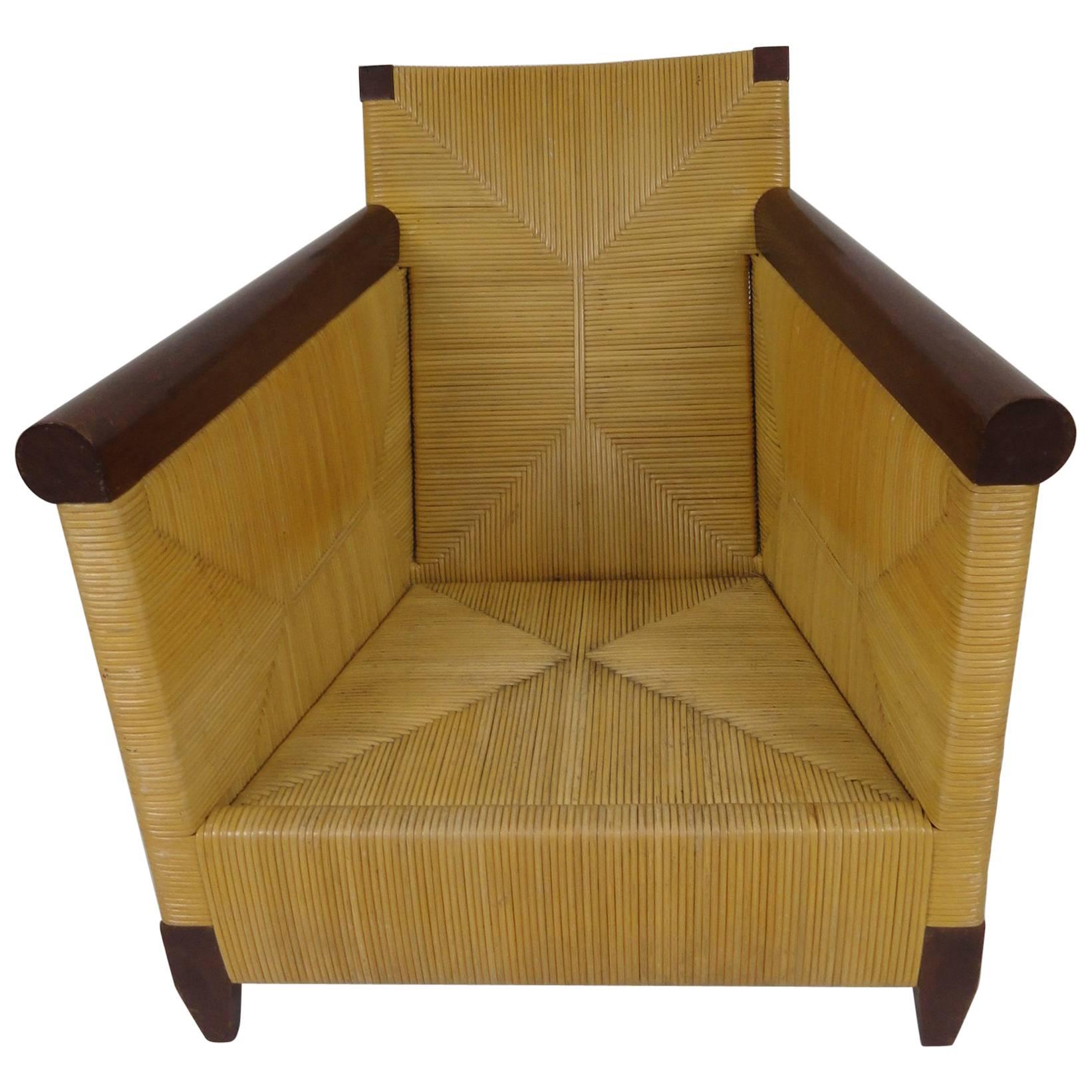 Donghia Merbau Club Chair For Sale