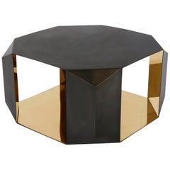 Donghia Origami Cocktail Table in Brass with Polished Mirror Finish