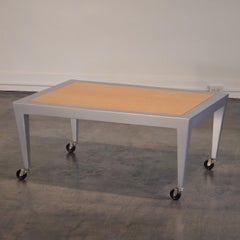Donghia "Paris" Post-Modern Coffee Table on Wheels