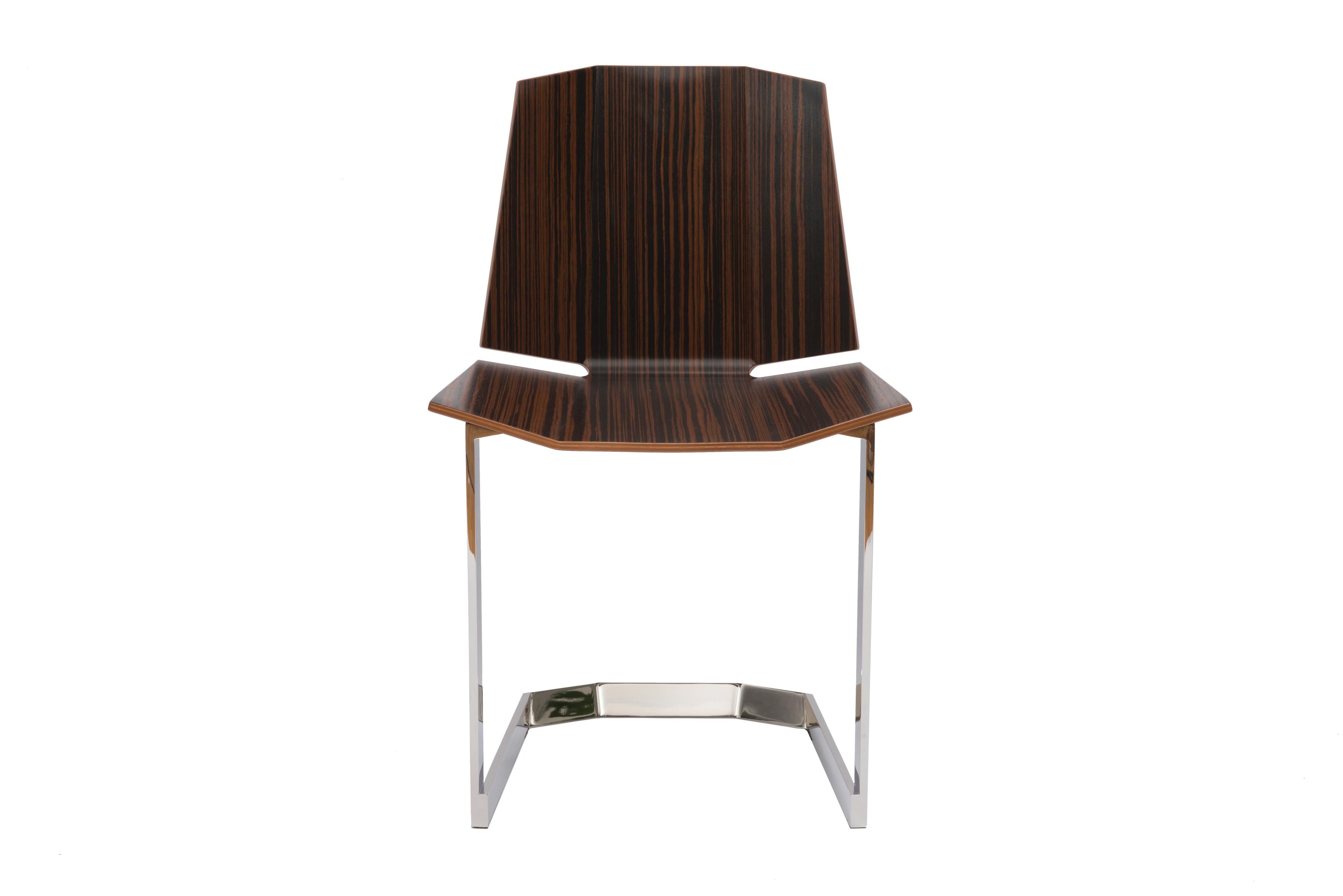 Modern Donghia Rex Occasional Chair in Faux Ebony For Sale