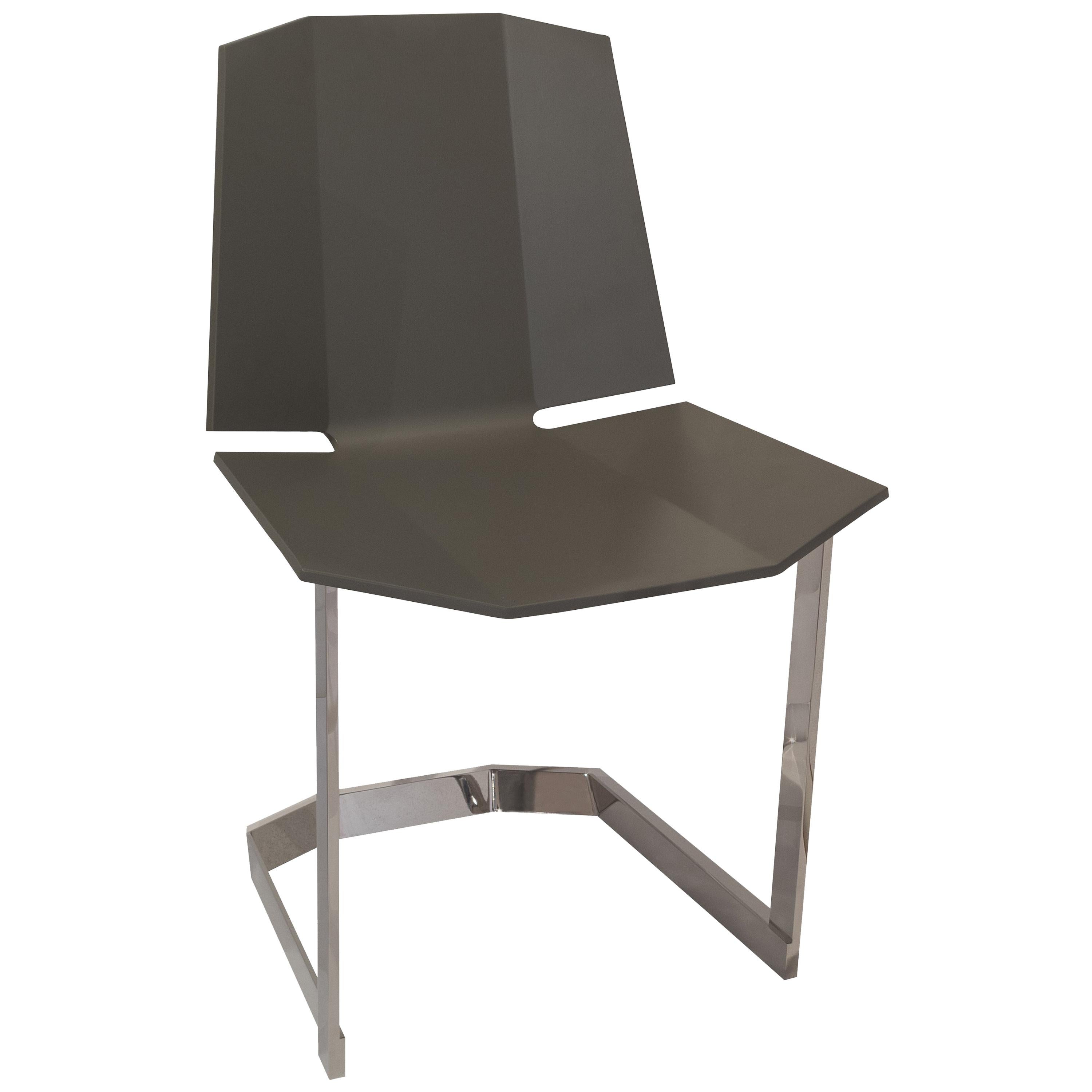 Donghia Rex Occasional Chair in Truffle Lacquer For Sale