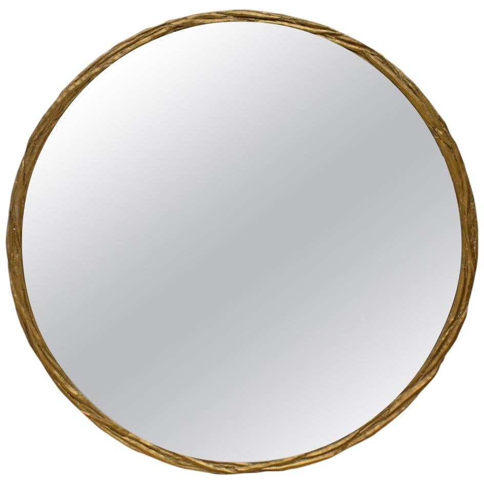 Donghia Round Brass Mirror