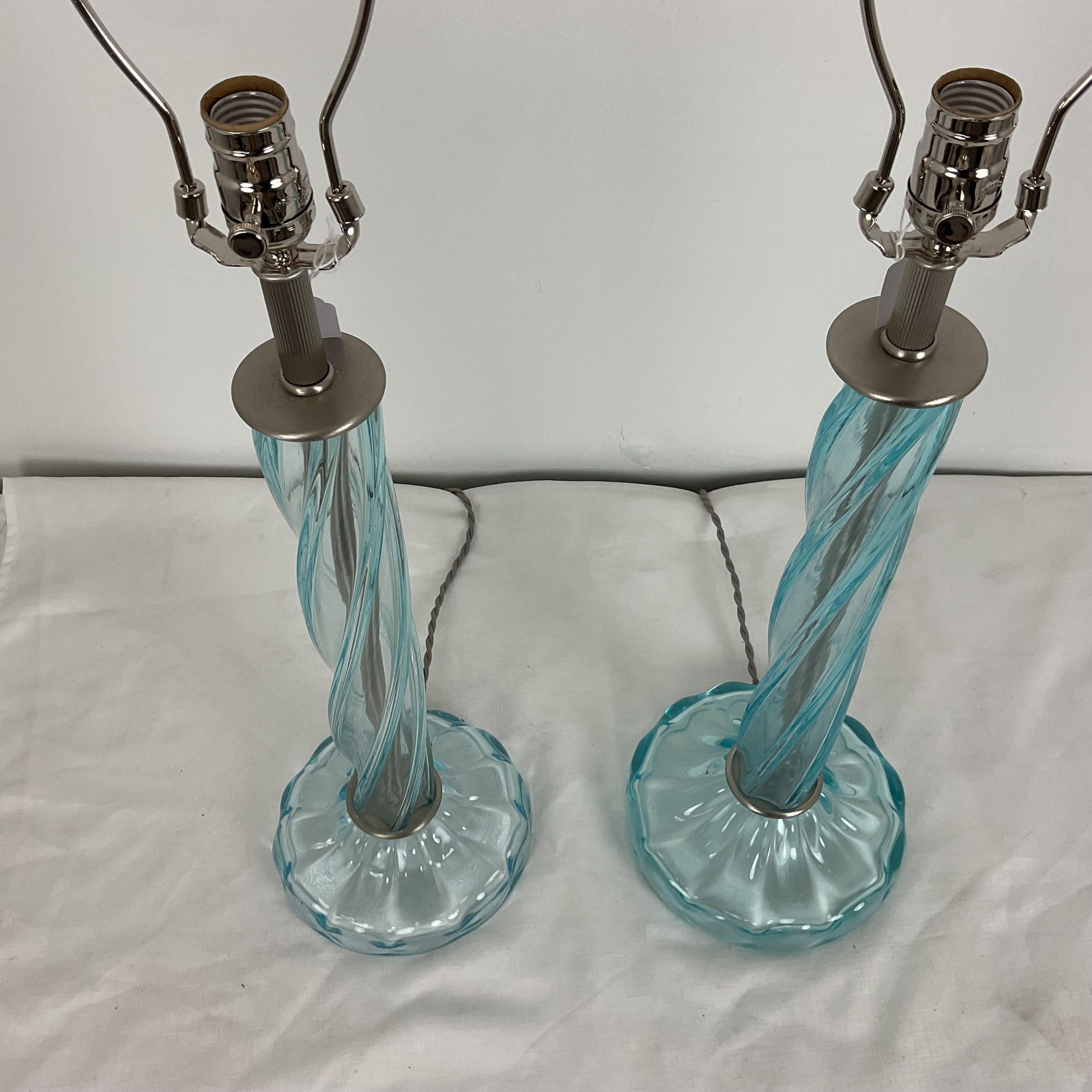 Lámparas de mesa de cristal de Murano firmadas por Donghia Hecho a mano en venta