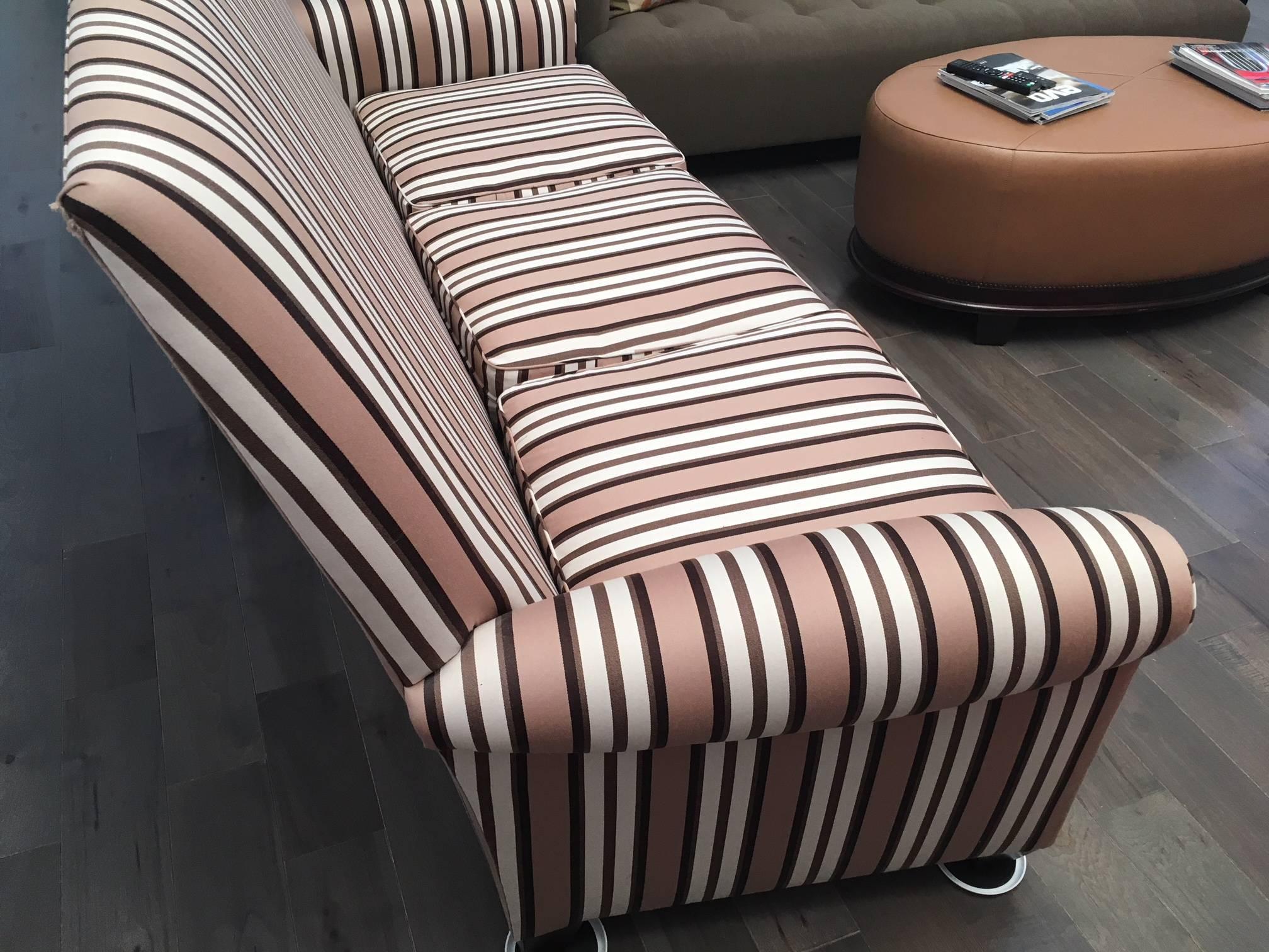 American Donghia St. James Striped Sofa For Sale