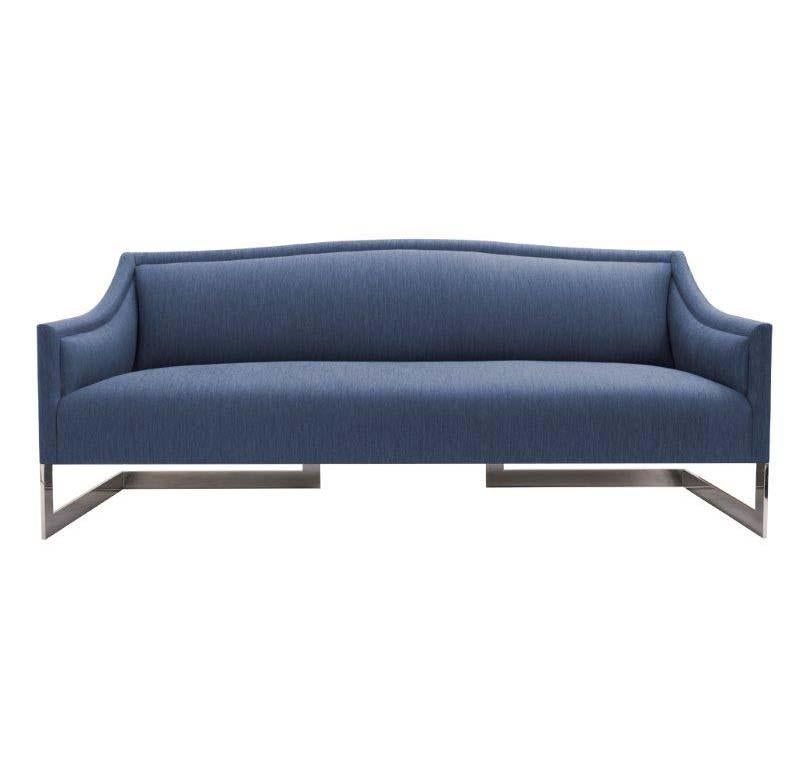 Donghia Toulouse Air Sofa in Greek Silk and Cotton Upholstery For Sale