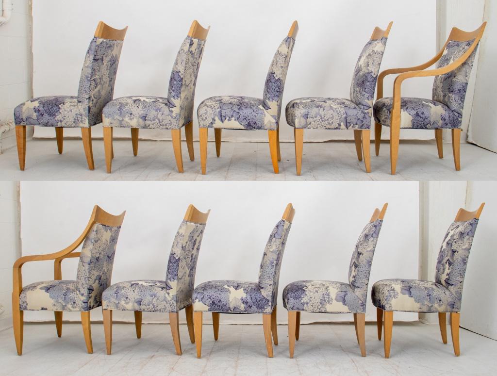 20ième siècle Chaises de salle à manger tapissées Donghia, 10