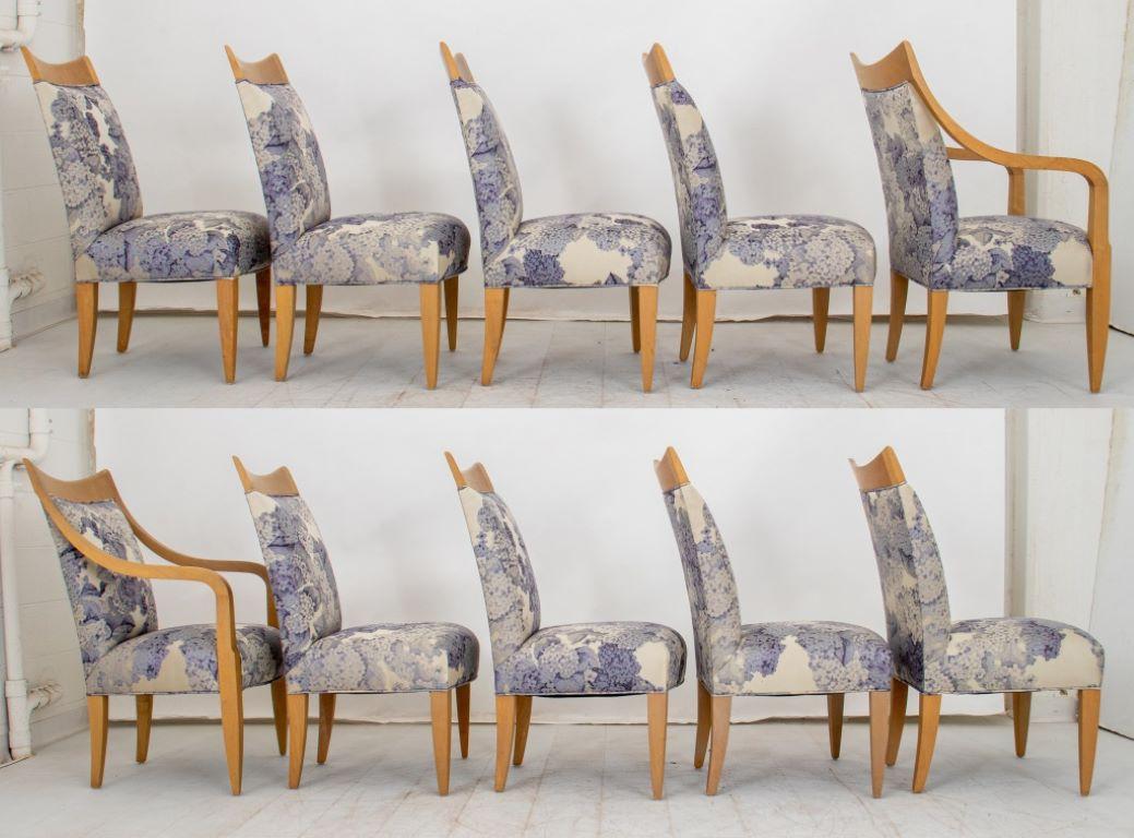 Chaises de salle à manger tapissées Donghia, 10 1