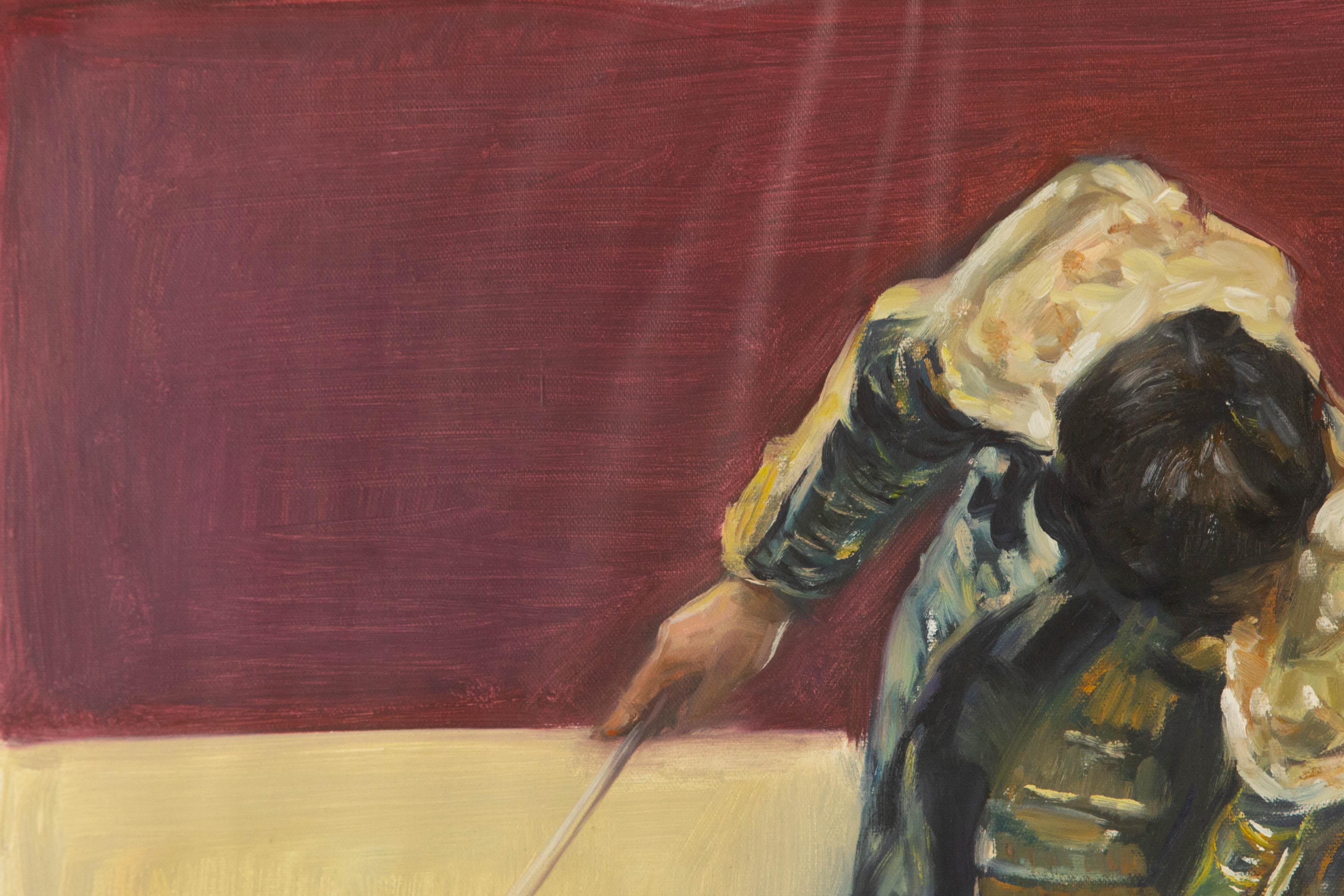 Dongxing Huang Portrait Original Oil On Canvas 