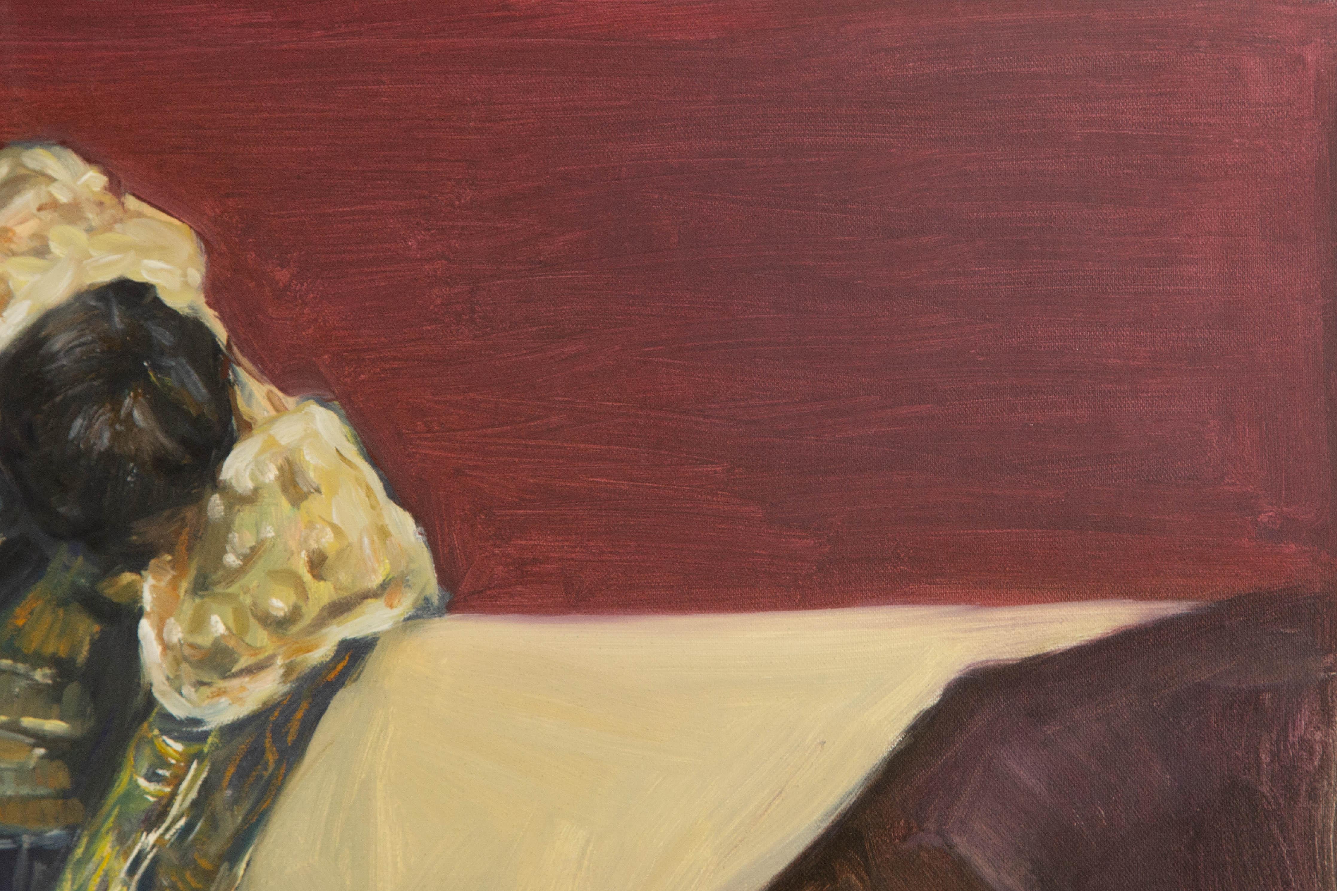 Dongxing Huang Portrait Original Oil On Canvas 