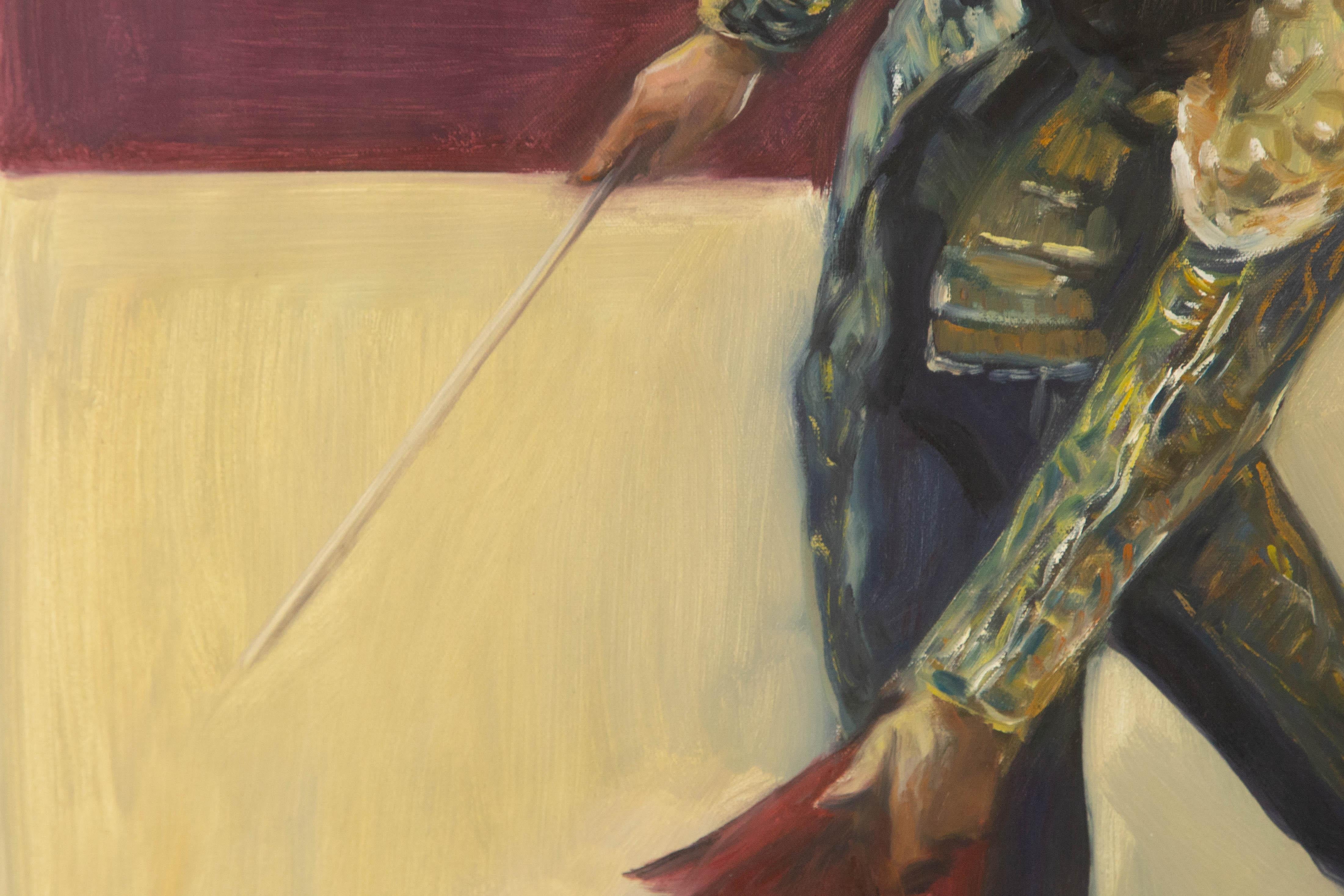 Dongxing Huang Portrait Original Oil On Canvas 
