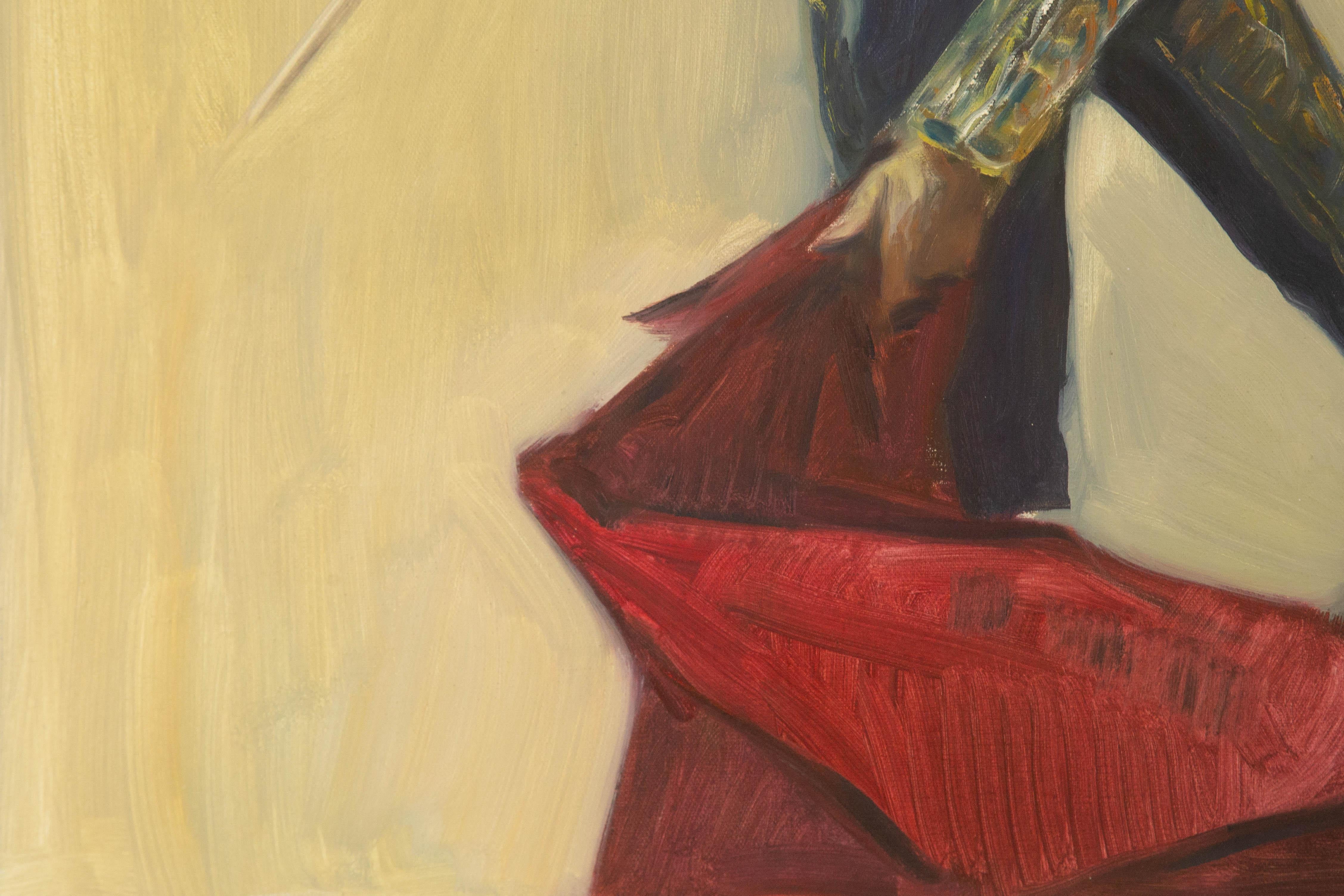 Dongxing Huang Portrait Original Oil On Canvas 