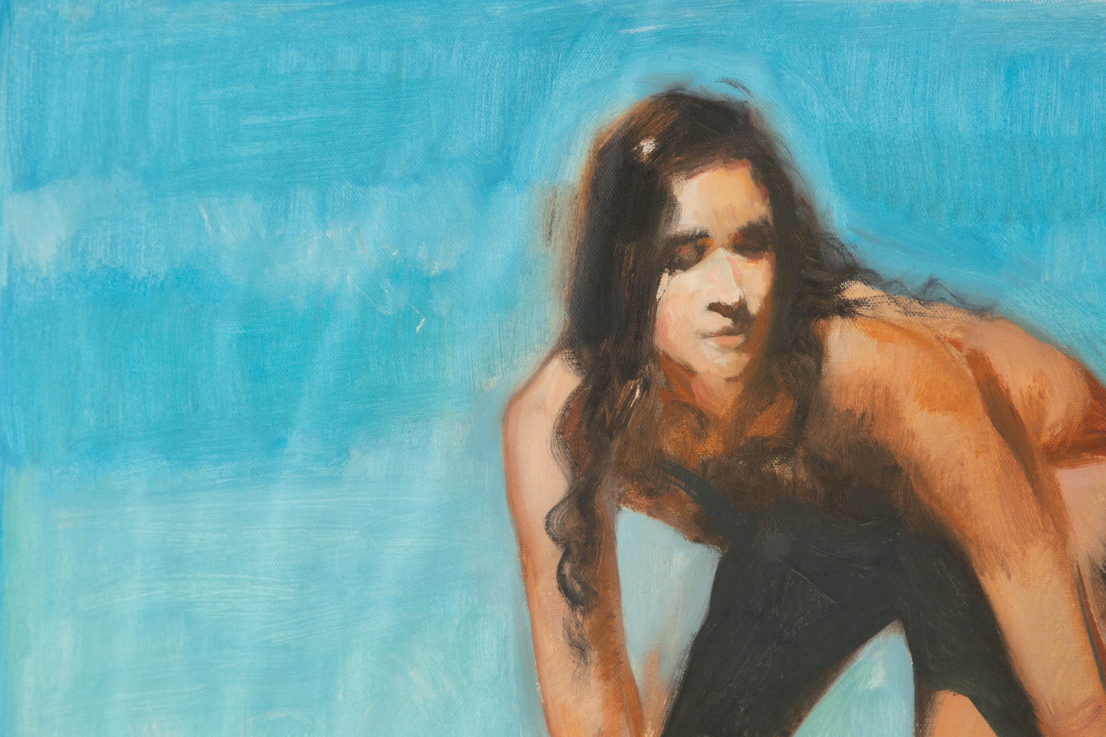 Dongxing Huang Sporty Original Oil On Canvas 