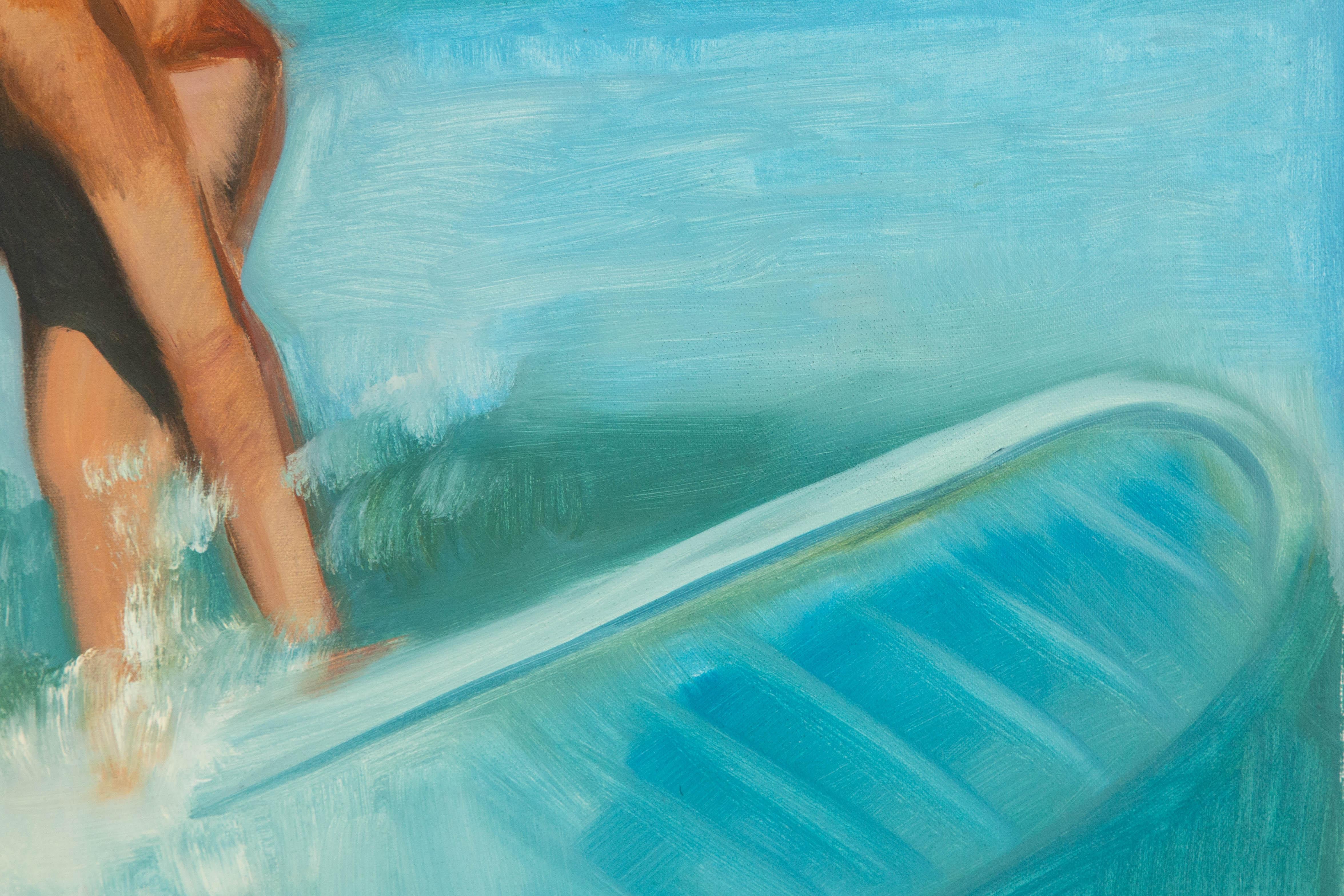 Dongxing Huang Sporty Original Oil On Canvas 