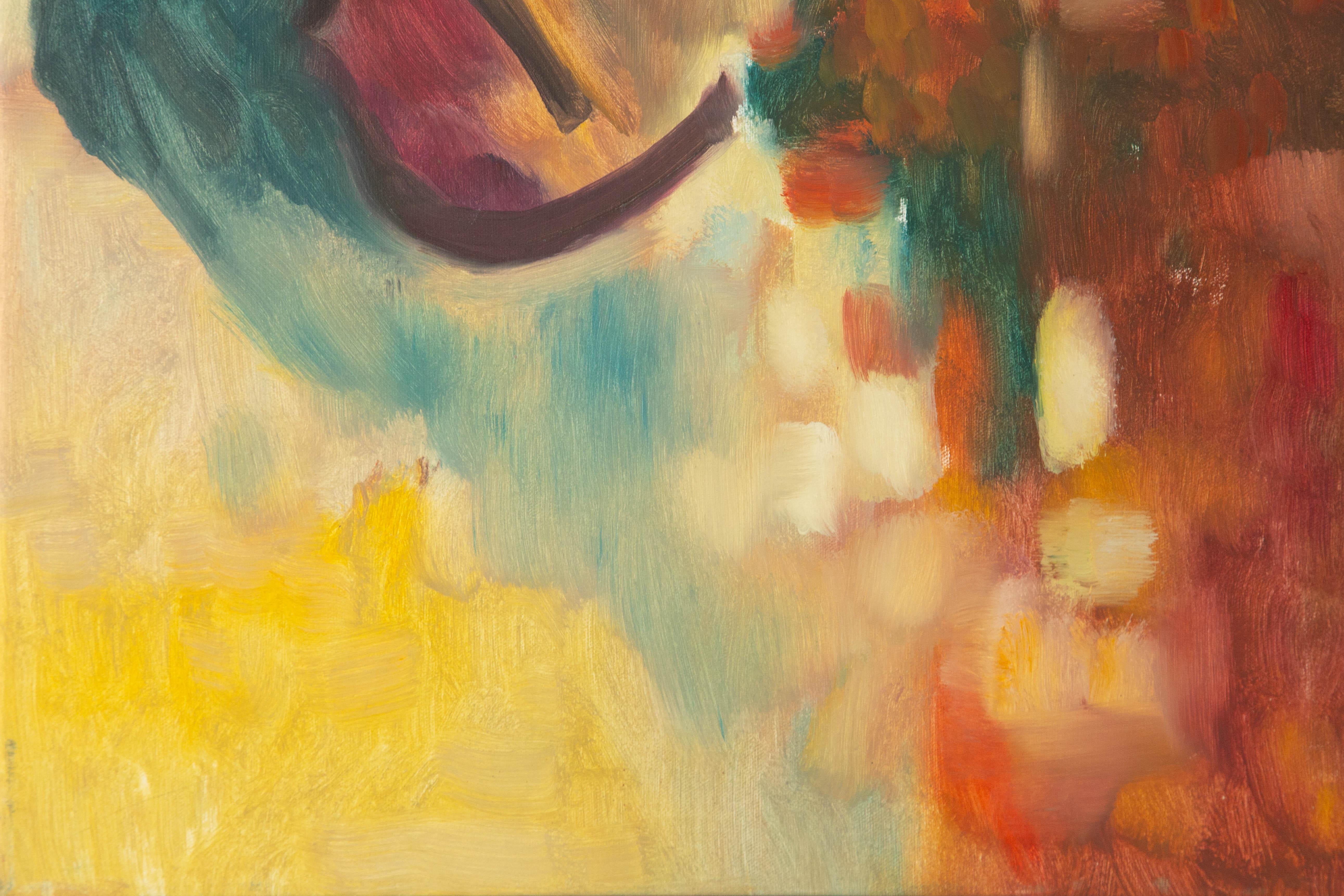 Dongxing Huang Floral Original Oil On Canvas 